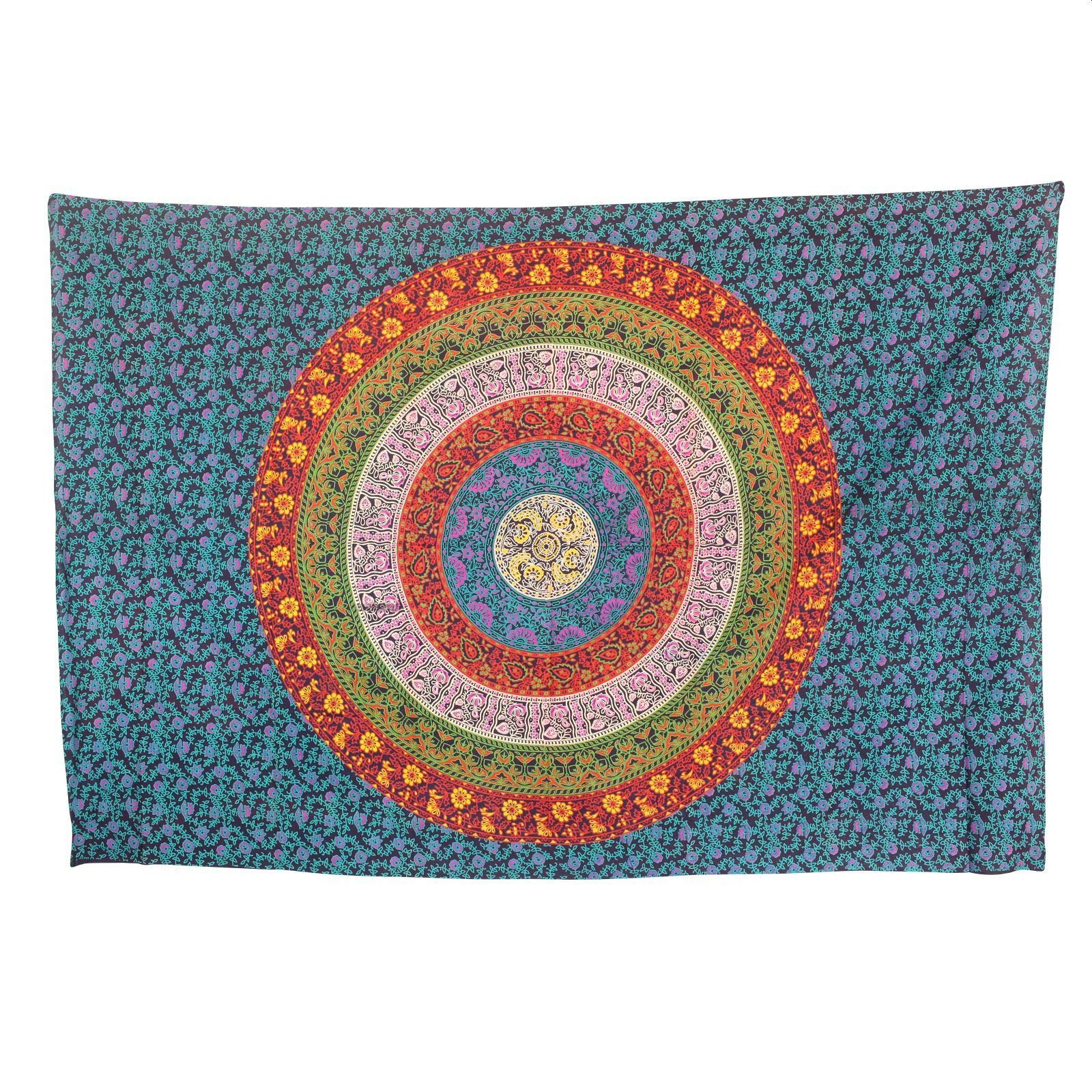 Manta de meditación mandala Freak Scene colcha y paño de pared de 135x210 cm