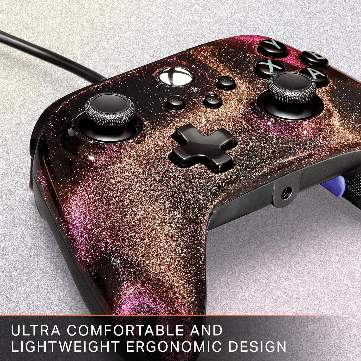 PowerA Advantage Wired Controller for Xbox Series X|S - Sparkle, gamepad, wired video game controller, gaming controller, USB-C, Works with Xbox One, Officially Licensed for Xbox - Image 6