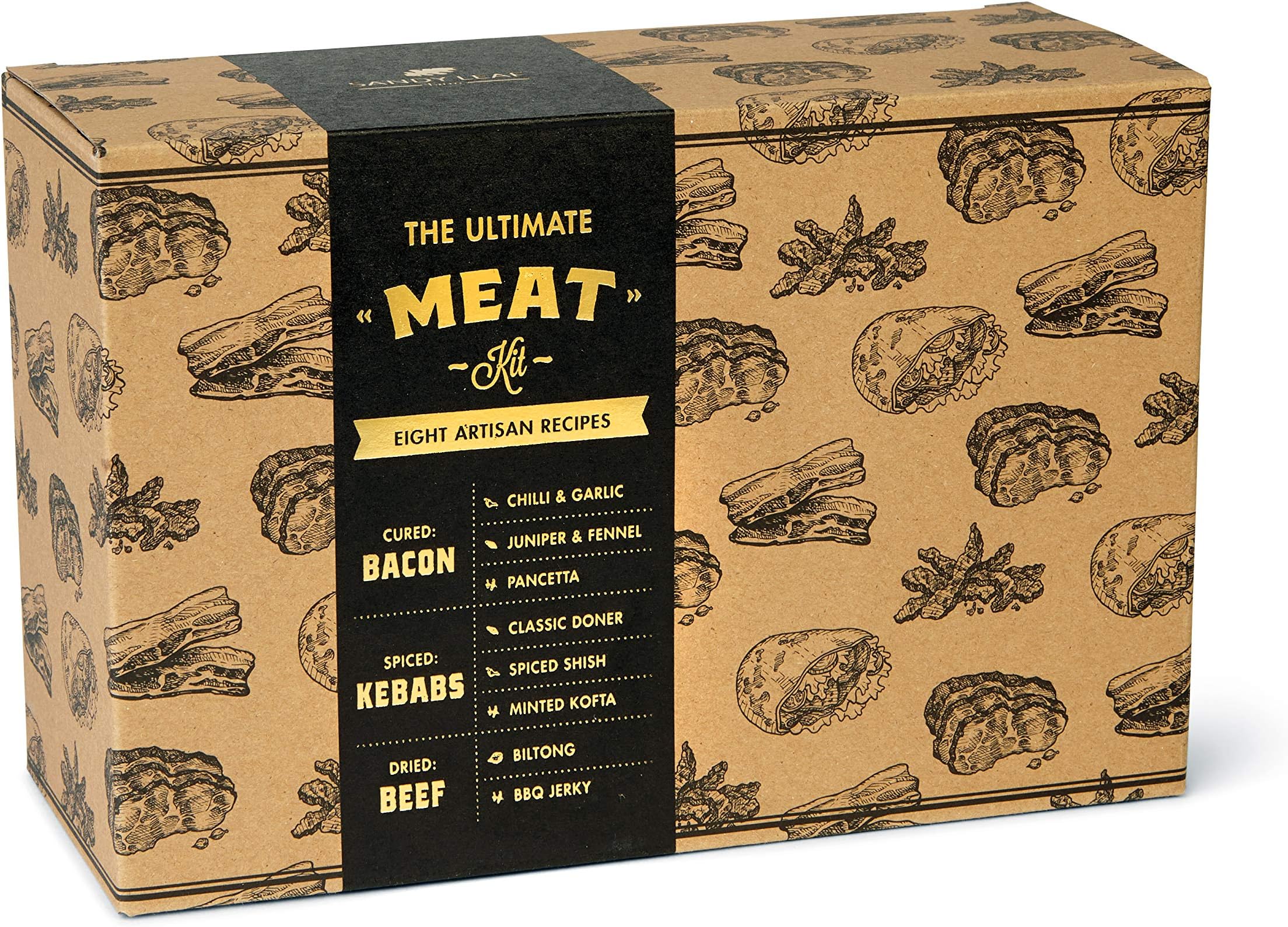 Ultimate Meat Kit - 8 Meat - Make your own Bacon, Biltong, Jerky, Doner Kebabs, Shish Kebabs, Kofte Kebabs and Pancetta