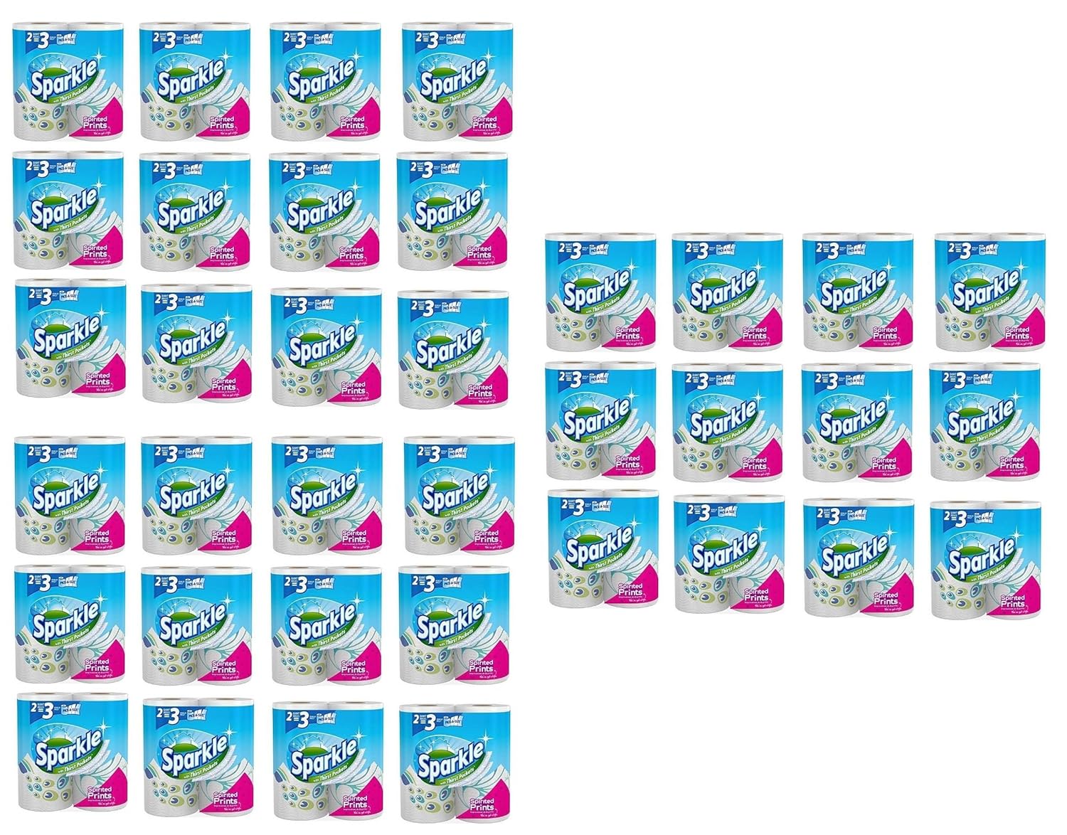 Sparkle Paper Towels, 72 Giant Rolls Print Pick A Size