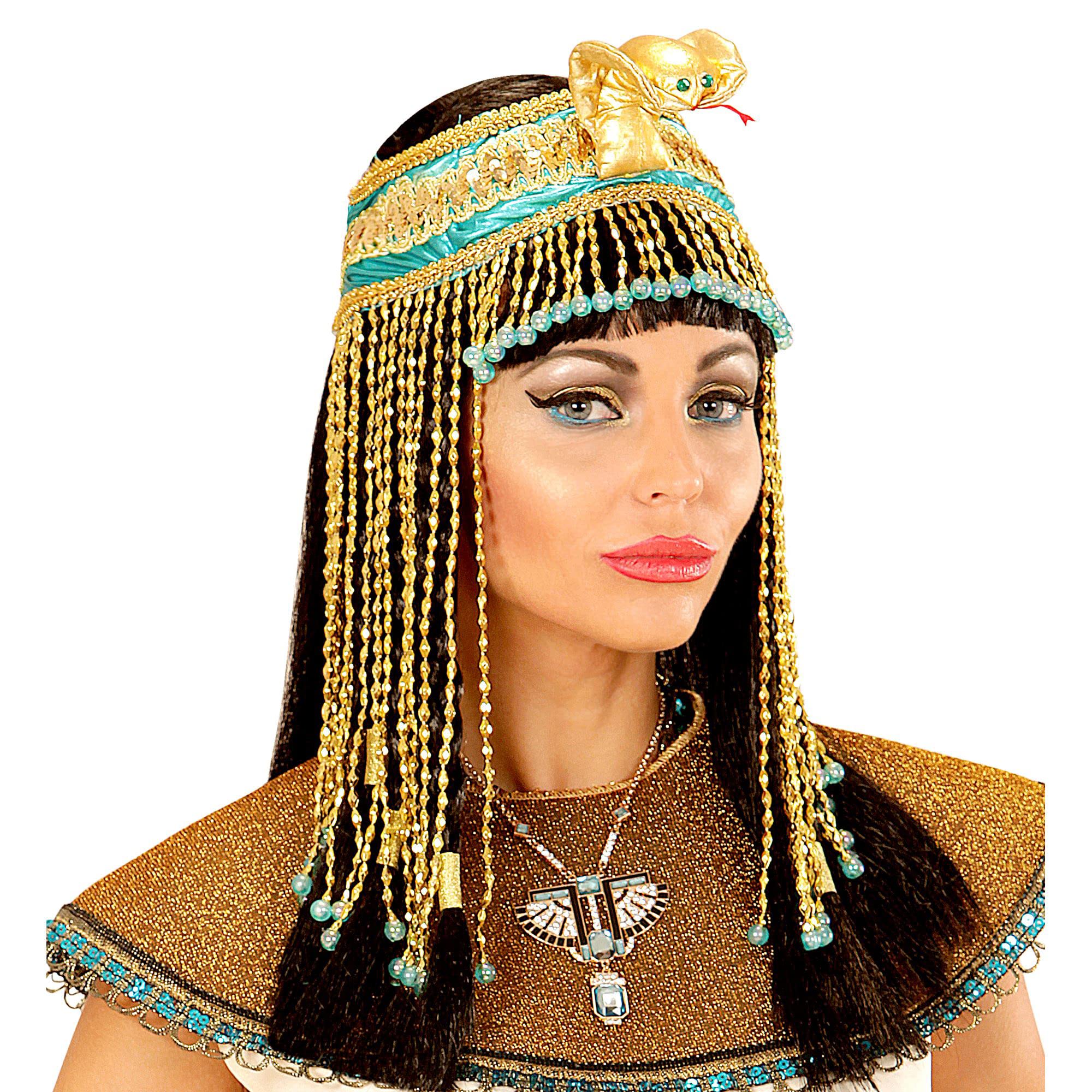 Widmann Gold Beaded Egyptian Headpiece Fancy Dress Accessory