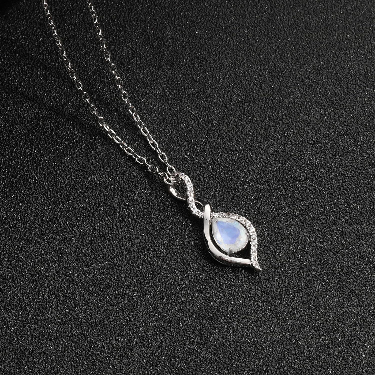 Natural Cut Moonstone Pendant Necklace for Women Birthday Anniversary Jewelry Gift for Women Mom - Image 2