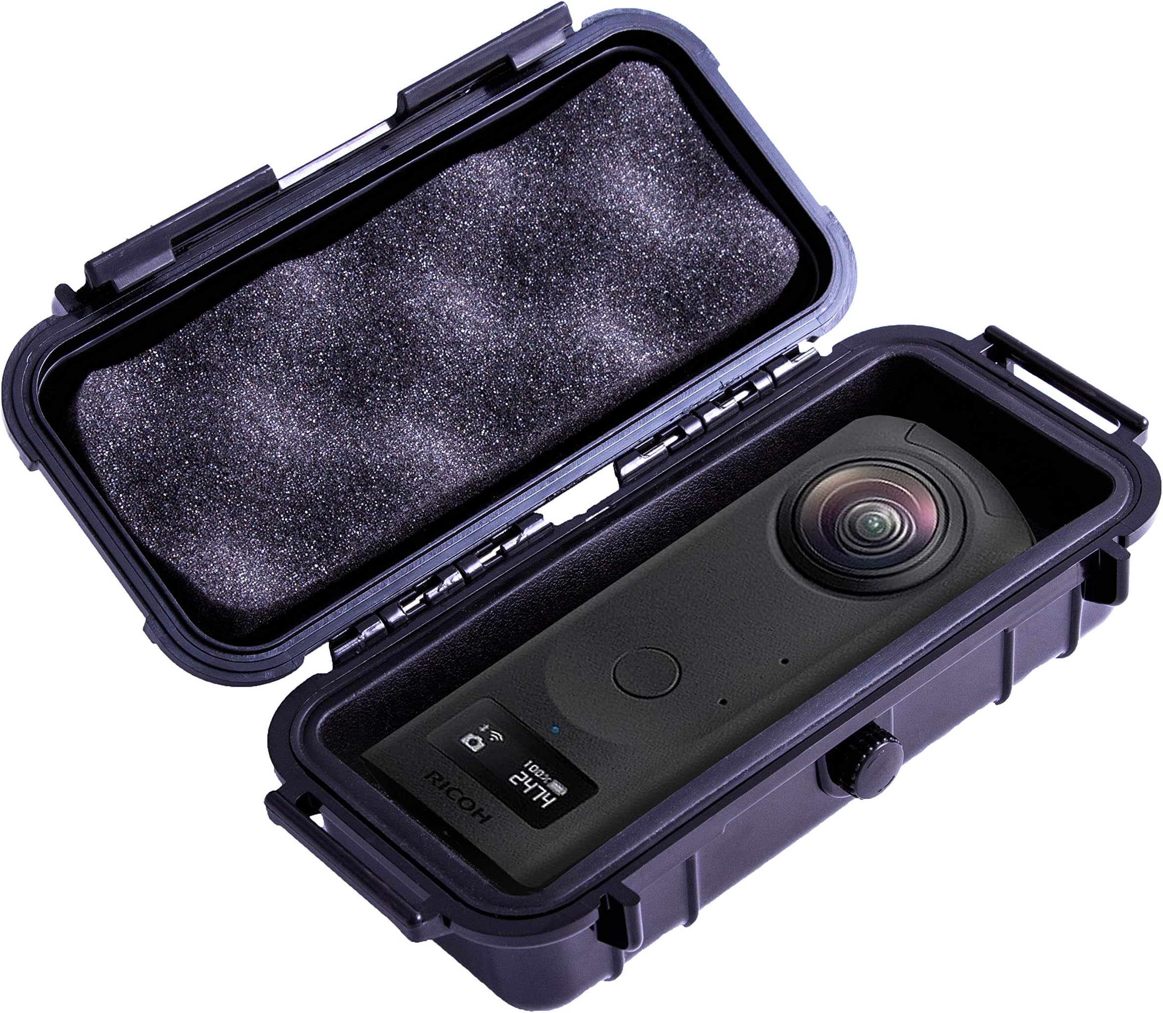 Casematix 7 inch Waterproof 360 Action Camera Case Compatible with Ricoh Theta Z1 360 Degree Camera, Case Only