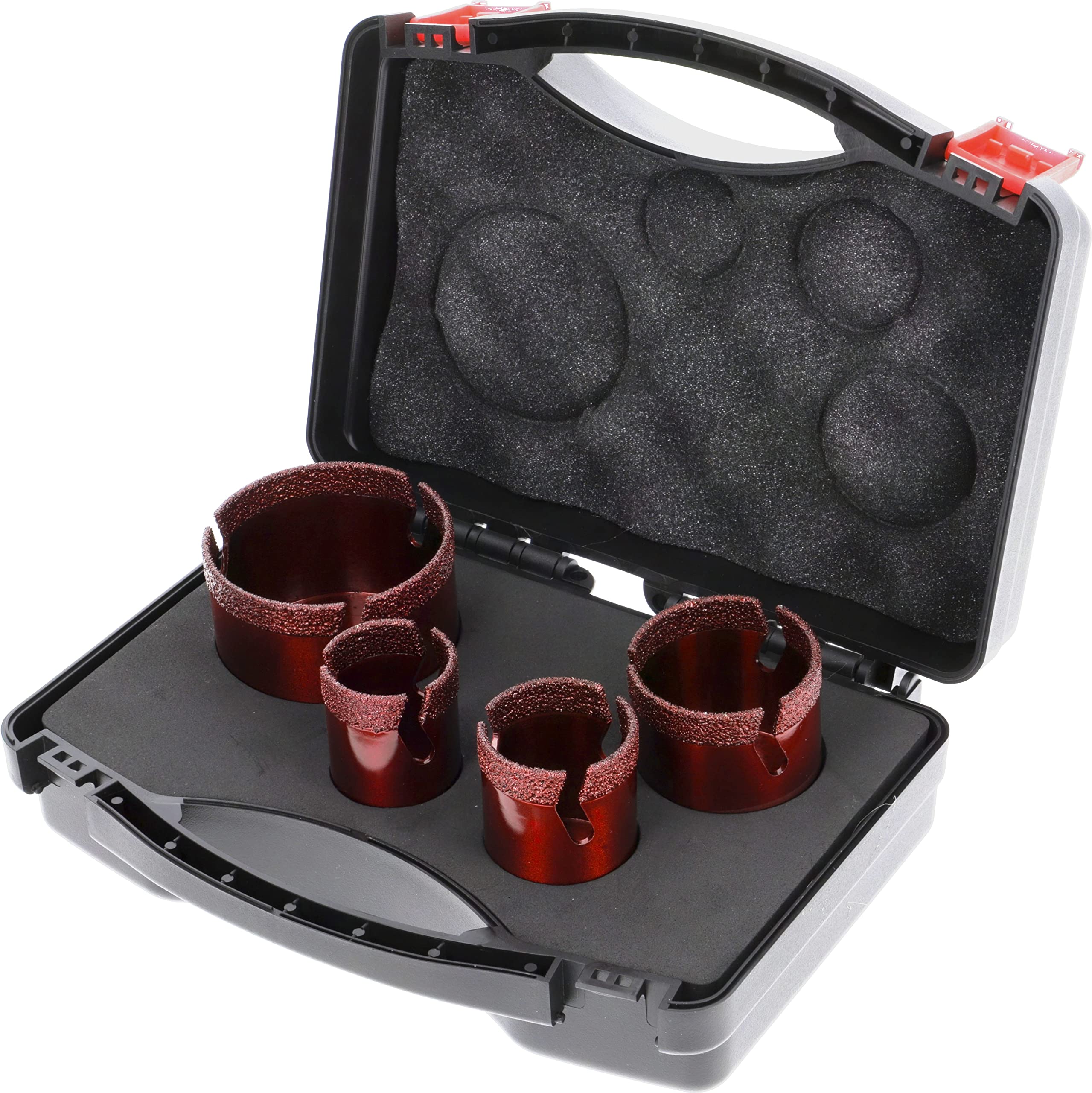 PRODIAMANT Speedmaster Set 4 teilig Diamant trocken Fliesenbohrer M14 ø 35mm, 40mm, 50mm, 68mm