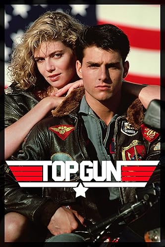 XIHOO - Póster impreso de Tom Cruise y Kelly McGillis de los años 80, 24 x 36 pulgadas (23.6 x 36.0 in), sin marco, enrollado