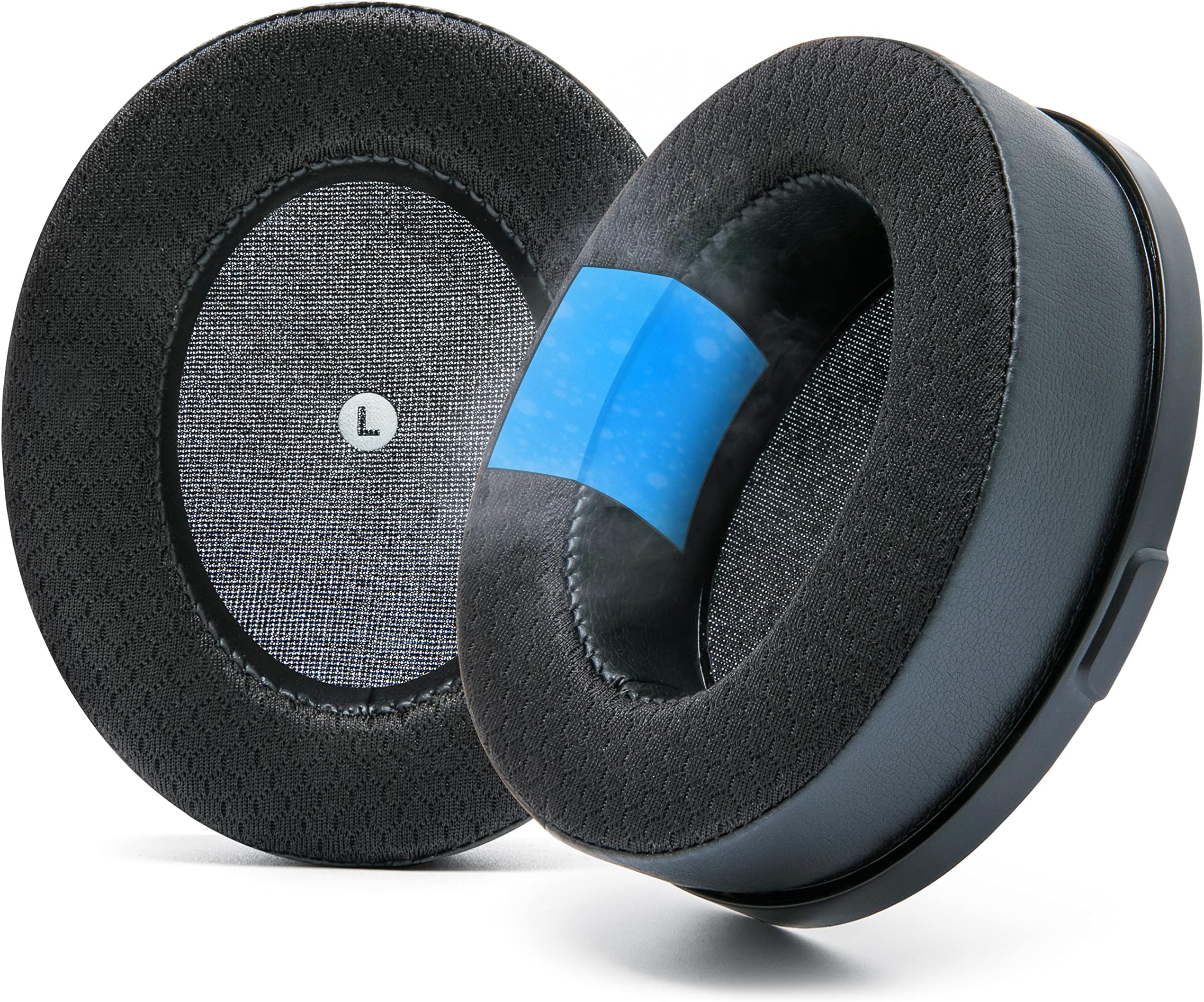 FreeZe Penrose - Hybrid Fabric Cooling Gel Replacement Earpads For Audeze Penrose & Mobius, Made by Wicked Cushions, Improved Durability, Thickness and Sound Isolation | Black