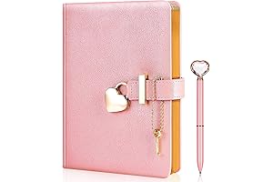 Heart Shaped Lock Diary with Key & Heart Diamond Pen