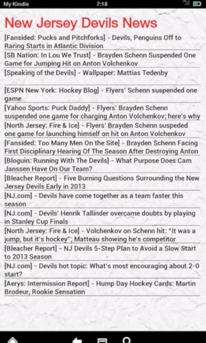 New Jersey Hockey News (Kindle Tablet Edition)