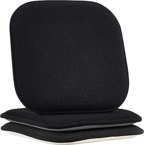 Elegant Comfort Paquete de 2 fundas de cojín para silla, parte trasera de goma antideslizante, 16 x 16 pulgadas, fundas gruesas de asiento de forma disponible en Yaxa Venezuela