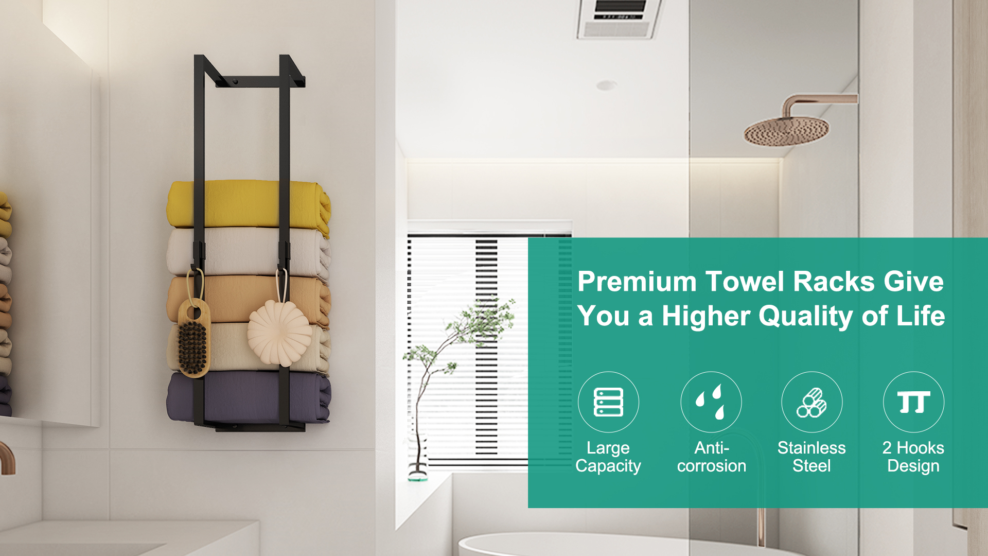 Watch Easy to assemble the towel rack on Amazon Live