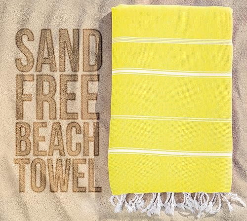 Miniatura 6 de Utopia Towels Paquete de 2 toallas turcas de playa (40 x 72 pulgadas), de gran tamaño, 100% algodón, sin arena, ligeras, absorbentes, de secado