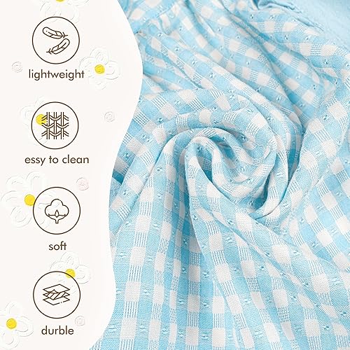 Miniatura 5 de MT WORLD Girls Apron Personalized Linen Toddler Aprons for Cooking Toddler Girls Cross Back Apron Pinafore for Baking