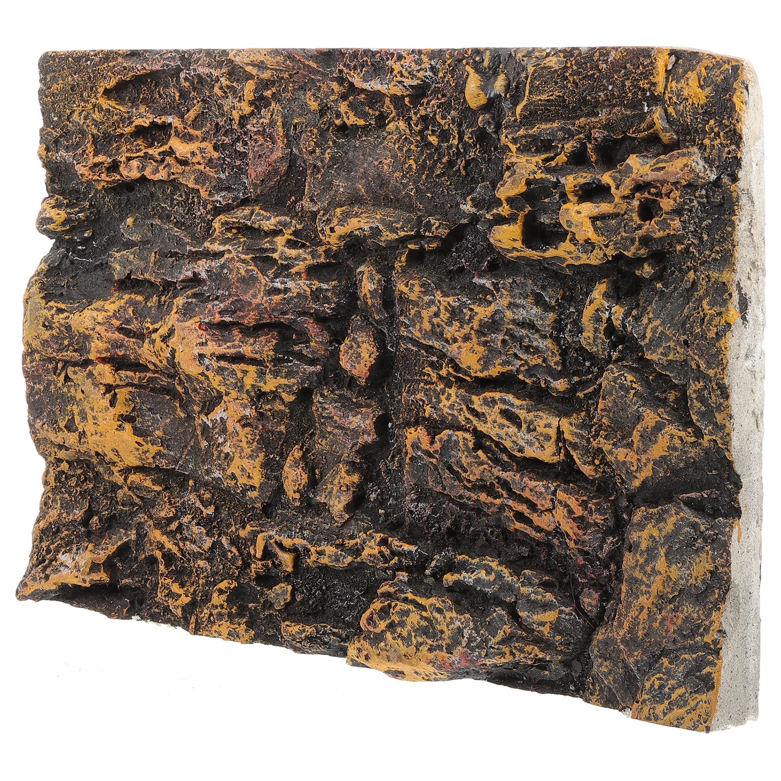 Abaodam 5pcs 3d Vivarium Background Stone 45x30cm, Pu Reptile Tank Rock Backdrop Board for Crested Gecko Turtle Enclosure, Fish Tank Aquarium Decoration Accessories