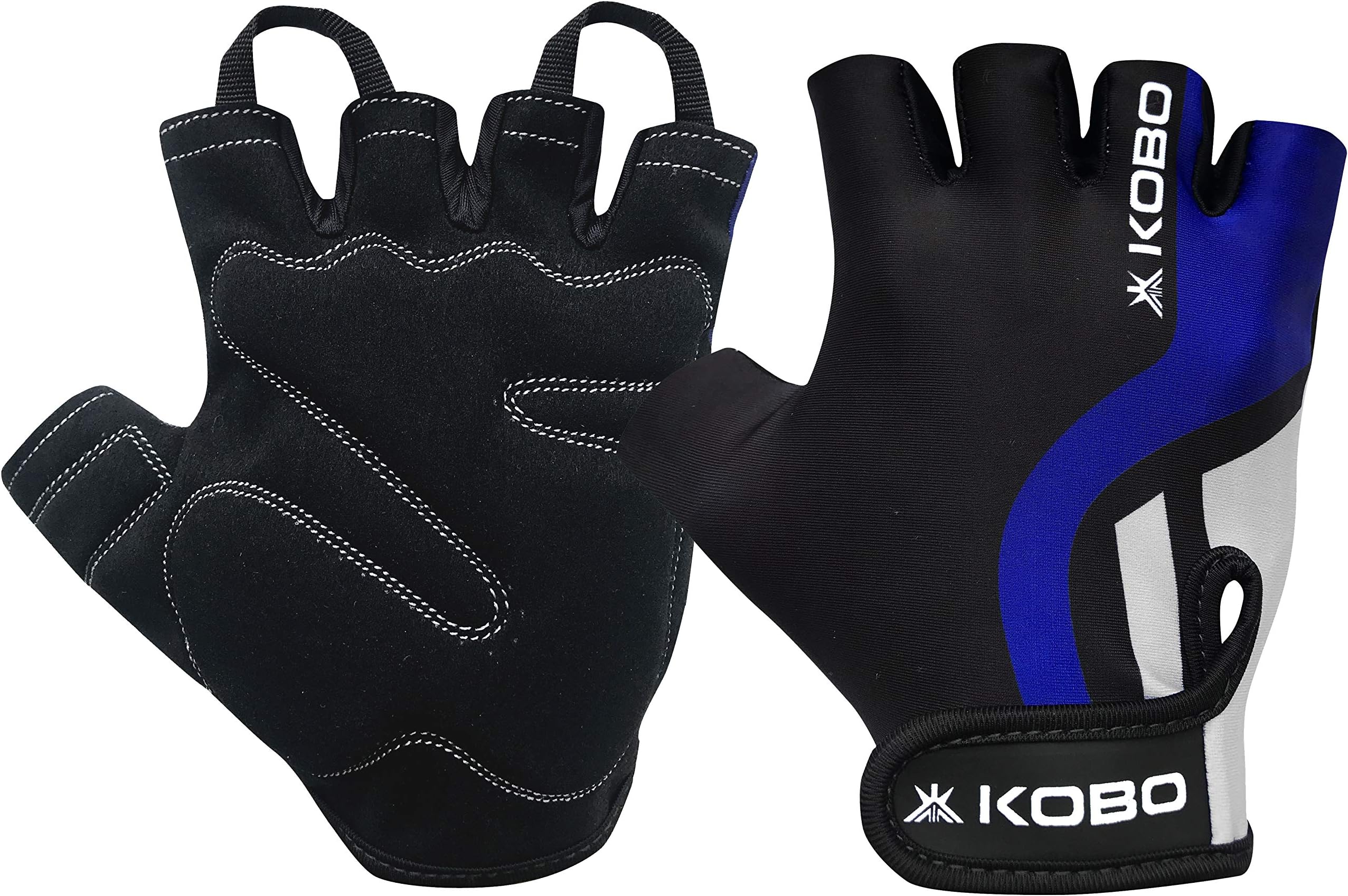 Leather WTG-26-LARGE Weight Lifting Gym Gloves Hand Protector for Fitness Training (Multicolour)