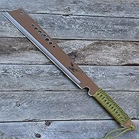 Vista 3 de Armory Replicas Cuchillo de machete de espiga completa - Herramienta multiusos para acampar al aire libre