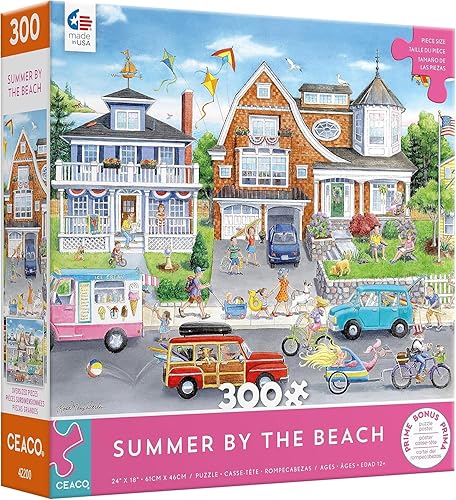 Ceaco - Summer by The Beach - Rompecabezas de 300 piezas
