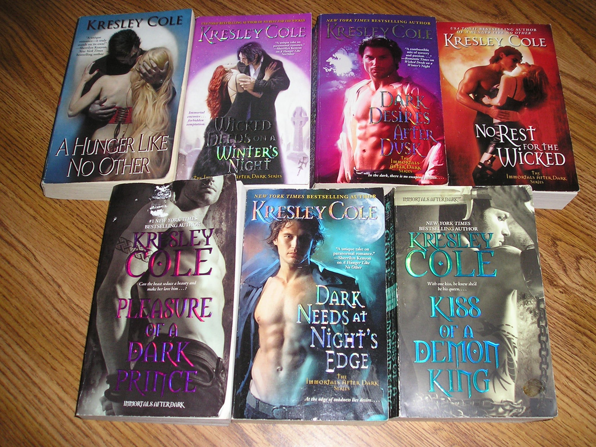 Buy IMMORTALS AFTER DARK SERIES SET OF 7 BOOKS (A Hunger Like No Other, Wicked Deeds On A