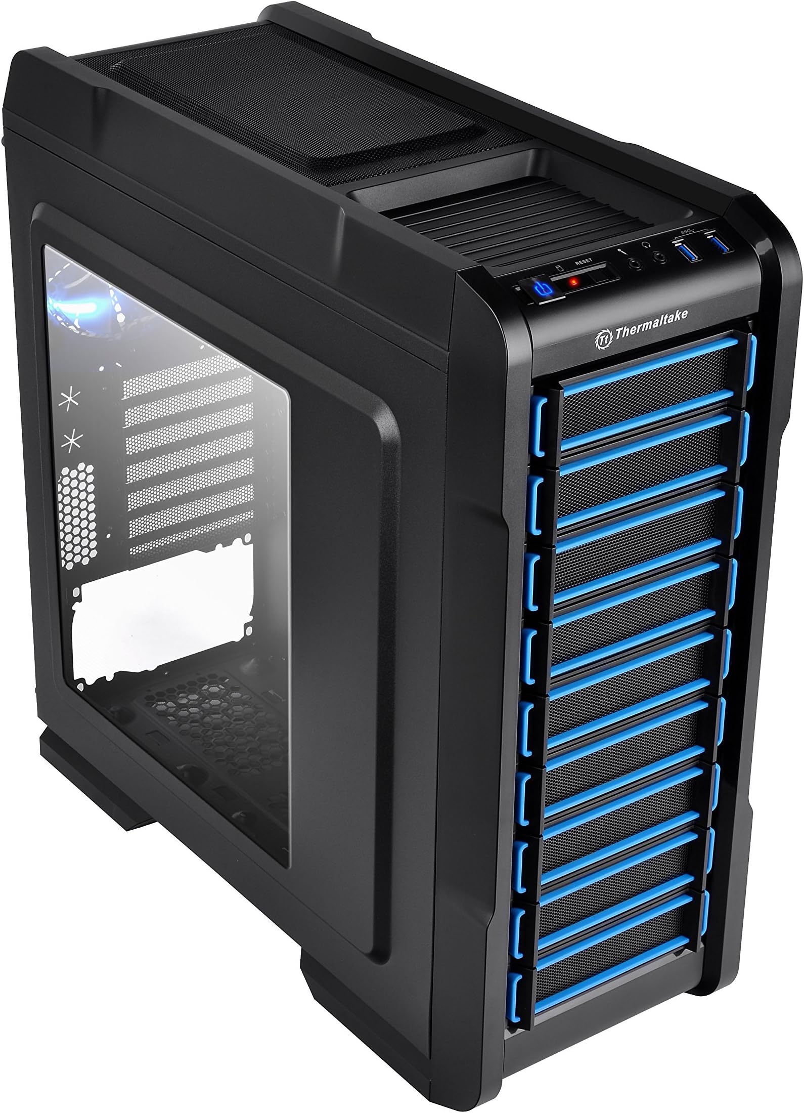 Thermaltake Chaser A31 Black Edition ATX Mid Tower Window Gaming Computer Chasis VP300A1W2N