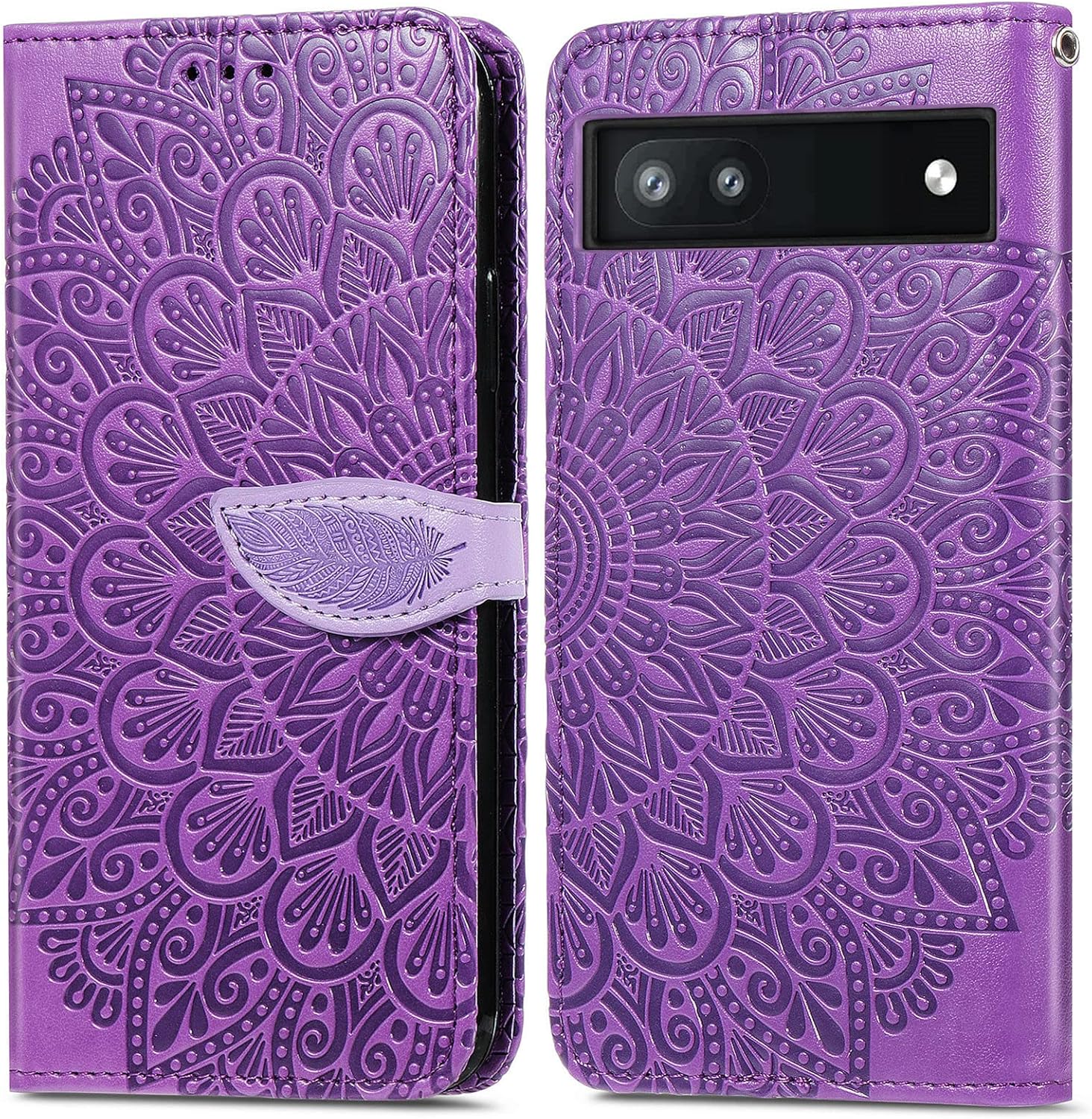 Refilerss Case for Google Pixel 6A, PU Leather Clasp