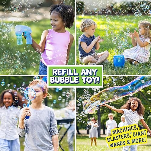 Miniatura 4 de Sunny Days Entertainment MAXX Bubbles - Botella de repuesto para mascotas (paquete de 12) Colores azul, verde, rosa y amarillo