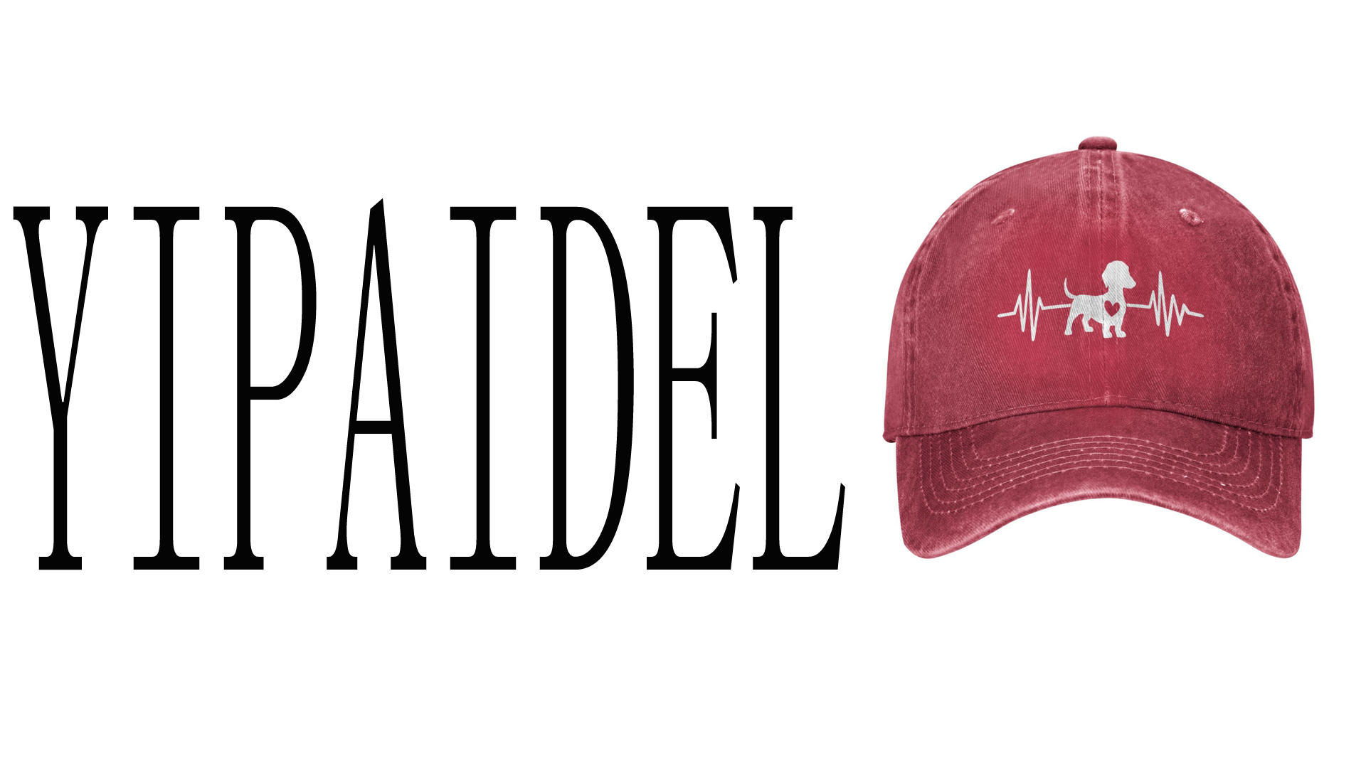 Gorra de béisbol ajustable vintage roja para mujer miniatura 7