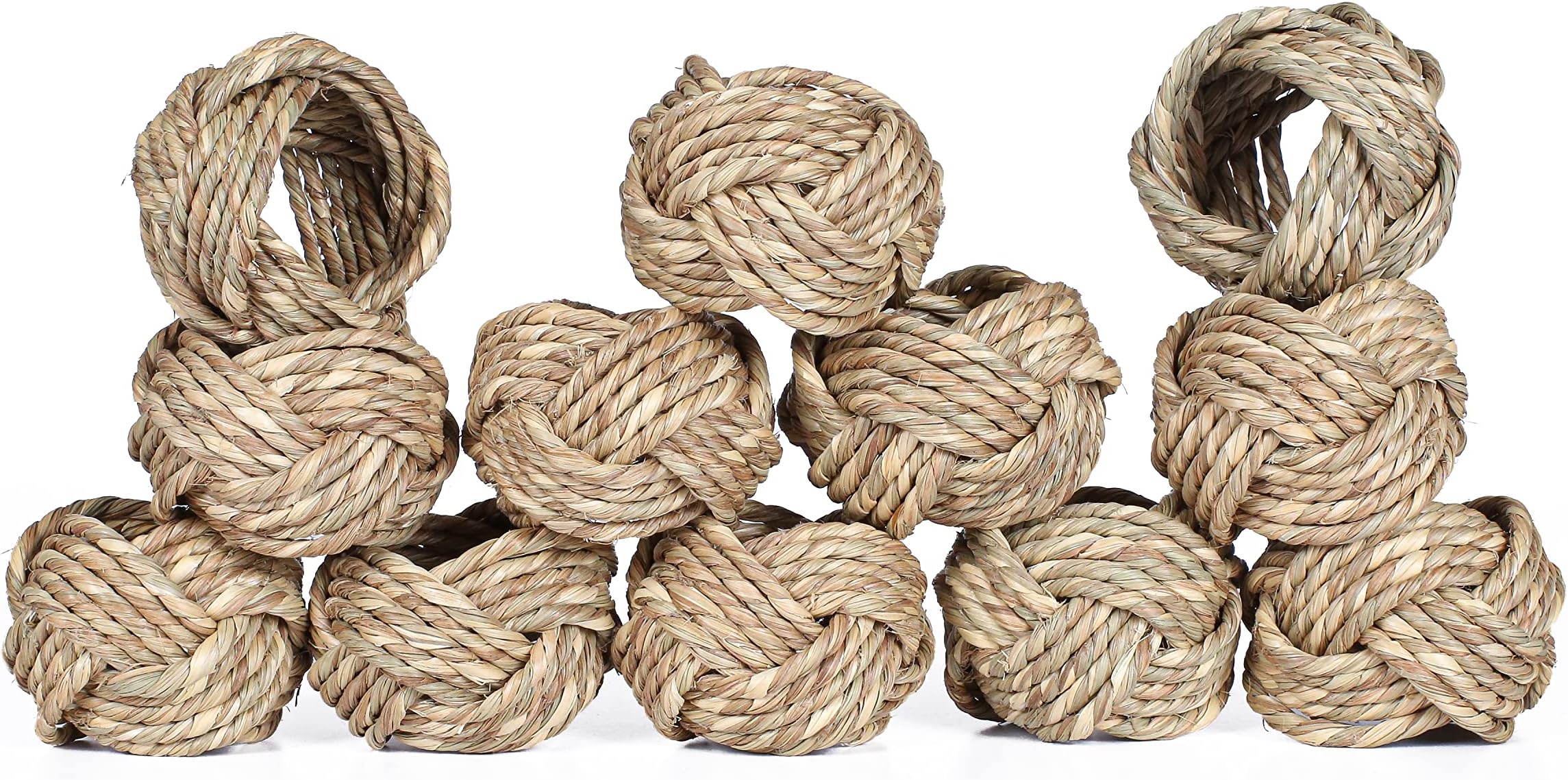 Napkin Rings Set of 12 - Elegant Napkin Holder for Cloth Napkins for Dining Table | Boho Home Decor for Easter, Holiday, Christmas, Everyday Dinner Party