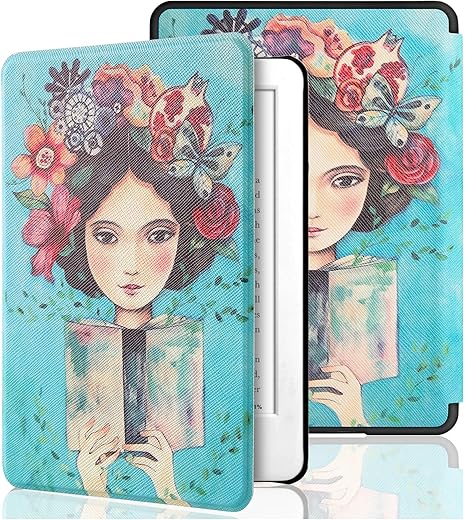 SwooK Magnetic Flip Cover case for Old Kindle Paperwhite 1 2 3 7th Gen Generation Released in 2012 2013 2014 2015 2016 New 300 PPI Versions 6″ inch…