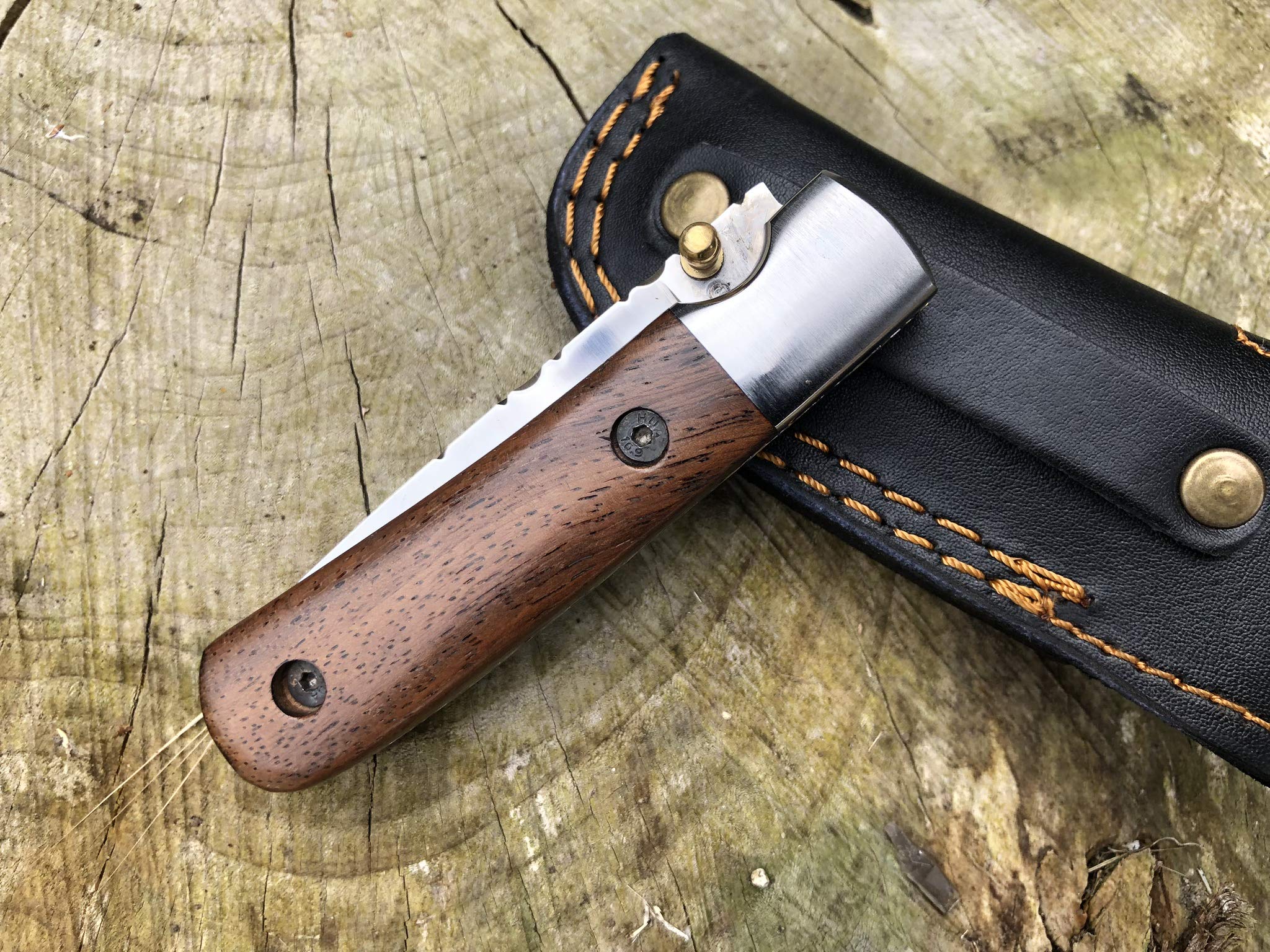 Perkin Cuchillo de Bolsillo de Supervivencia Cuchillo Plegable Cuchillo de Caza Camping al Aire Libre FN1920