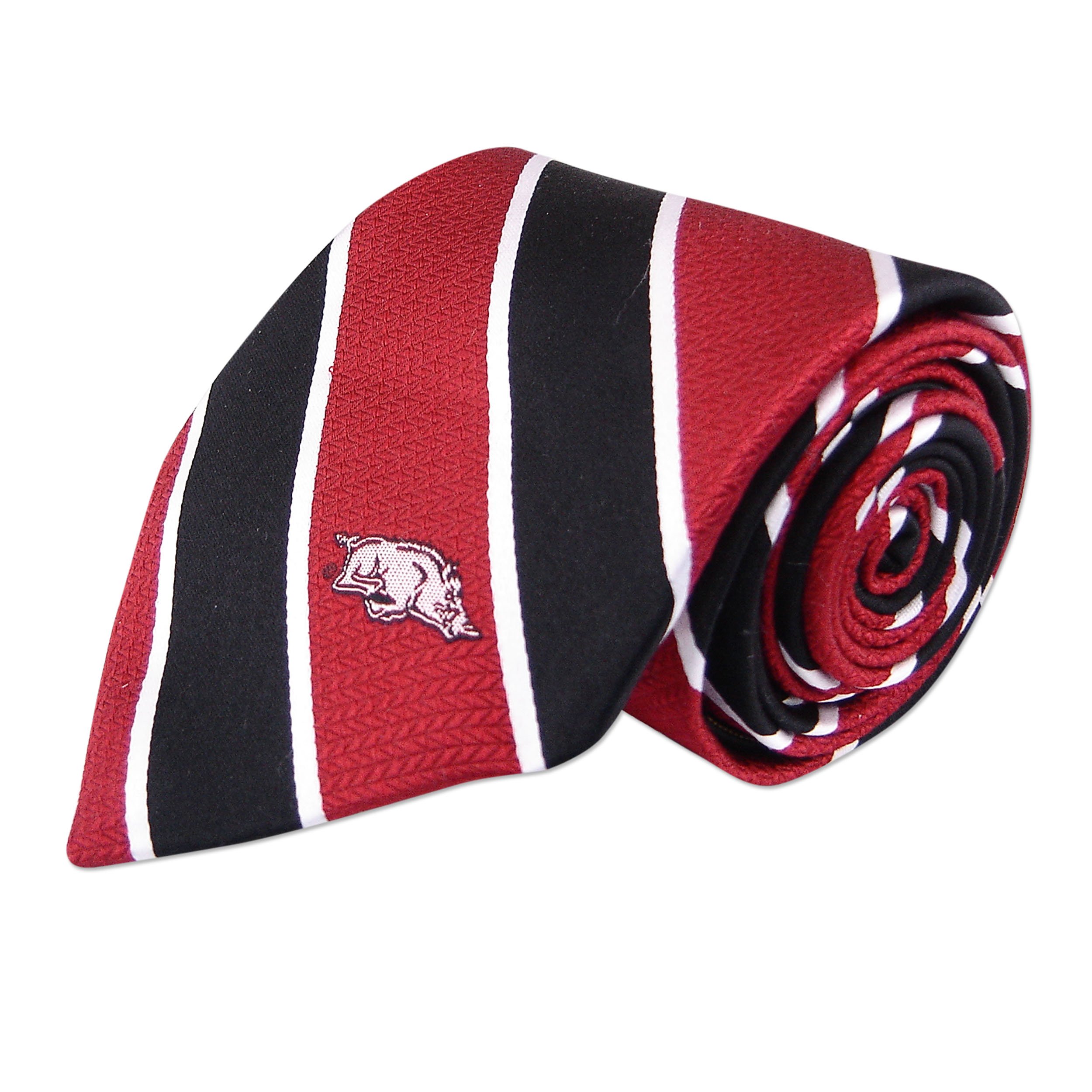 ZEP-PRO NCAA Mens Woven Silk Stripe Logo Tie 1