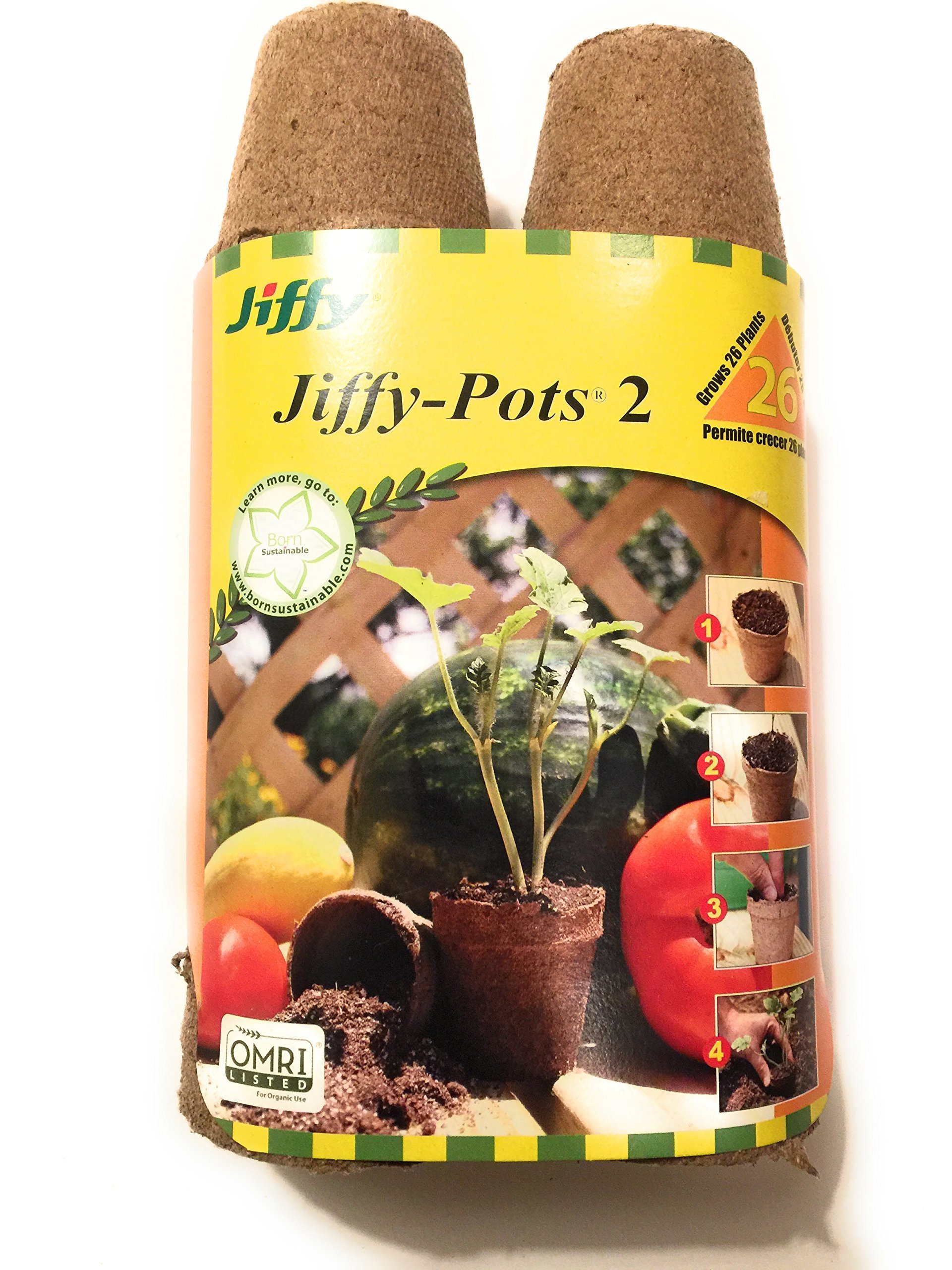 Jiffy-Pots Organic Seed Starting 2 inch Peat Pots