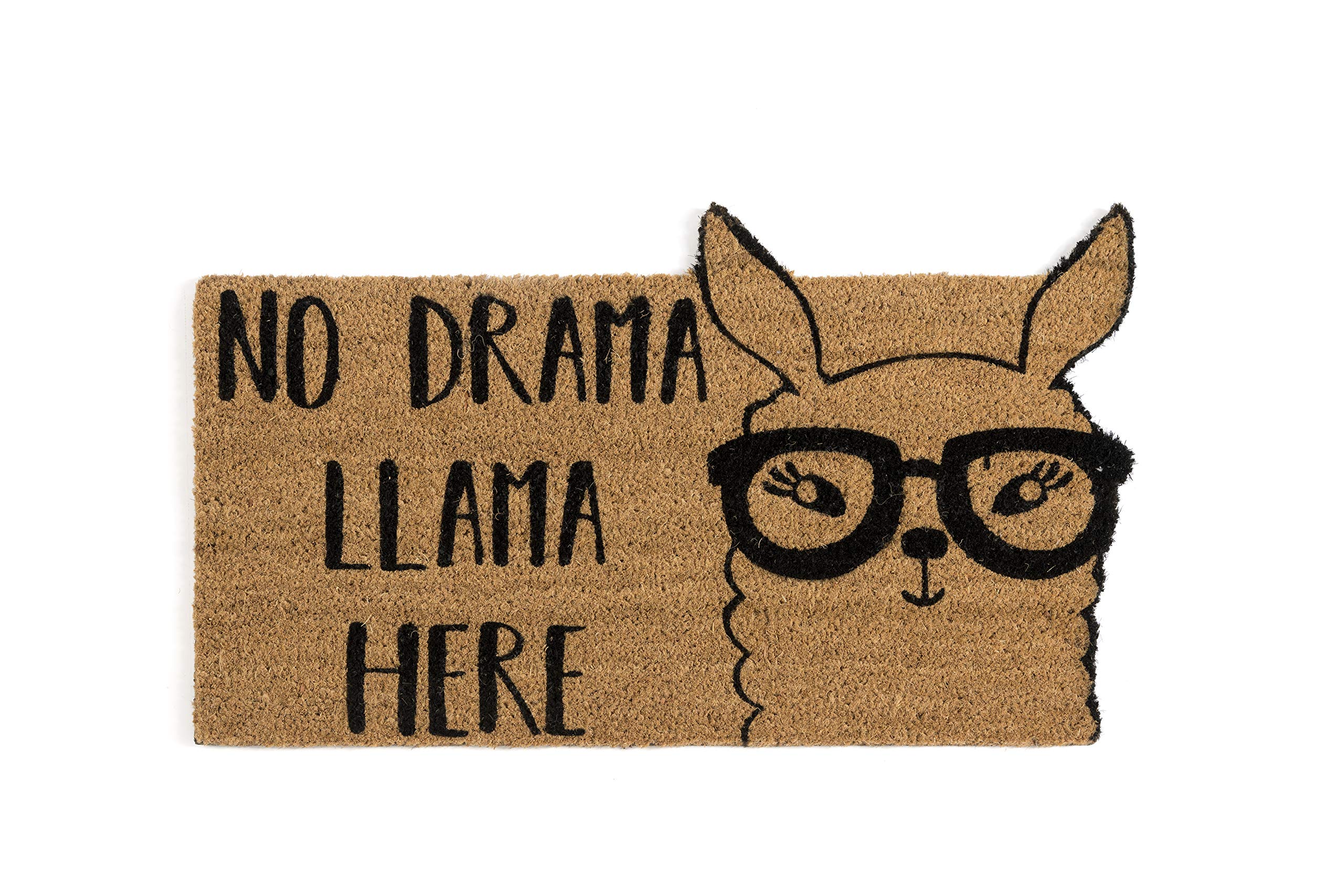 Shiraleah Home, Natural No Drama Llama Here Doormat
