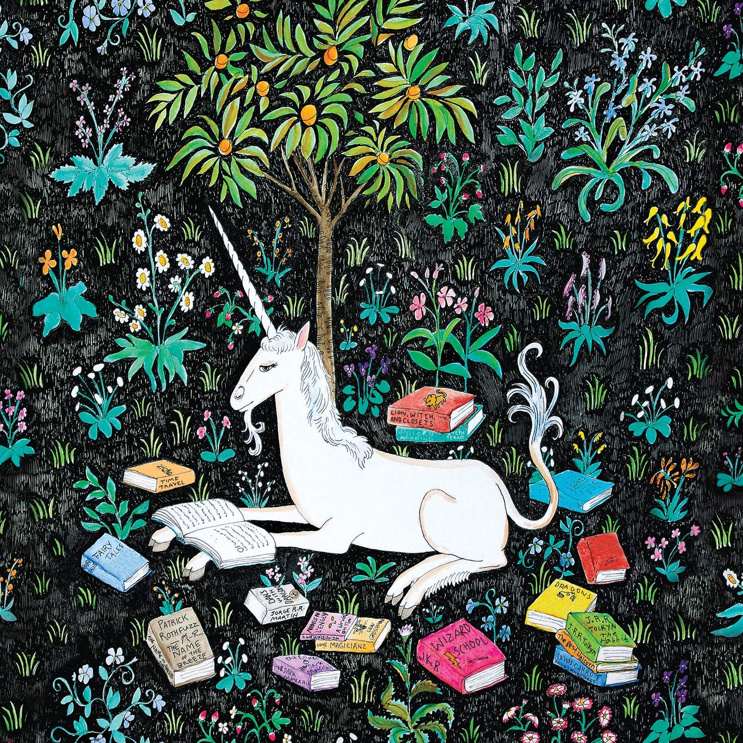 Mudpuppy 500 Piece Unicorn Jigsaw Puzzle for Families, Reading Unicorn Puzzle for Girls and Families with Fun Theme - Image 2