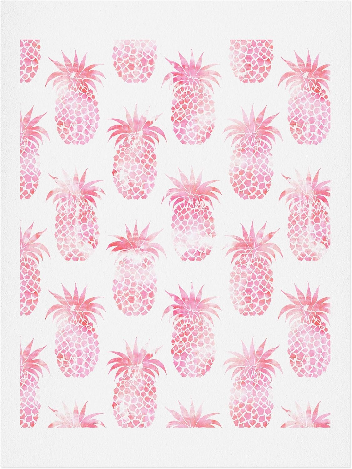 Deny Designs Schatzi Brown Pineapple Pink Art Print, 8" x 10"