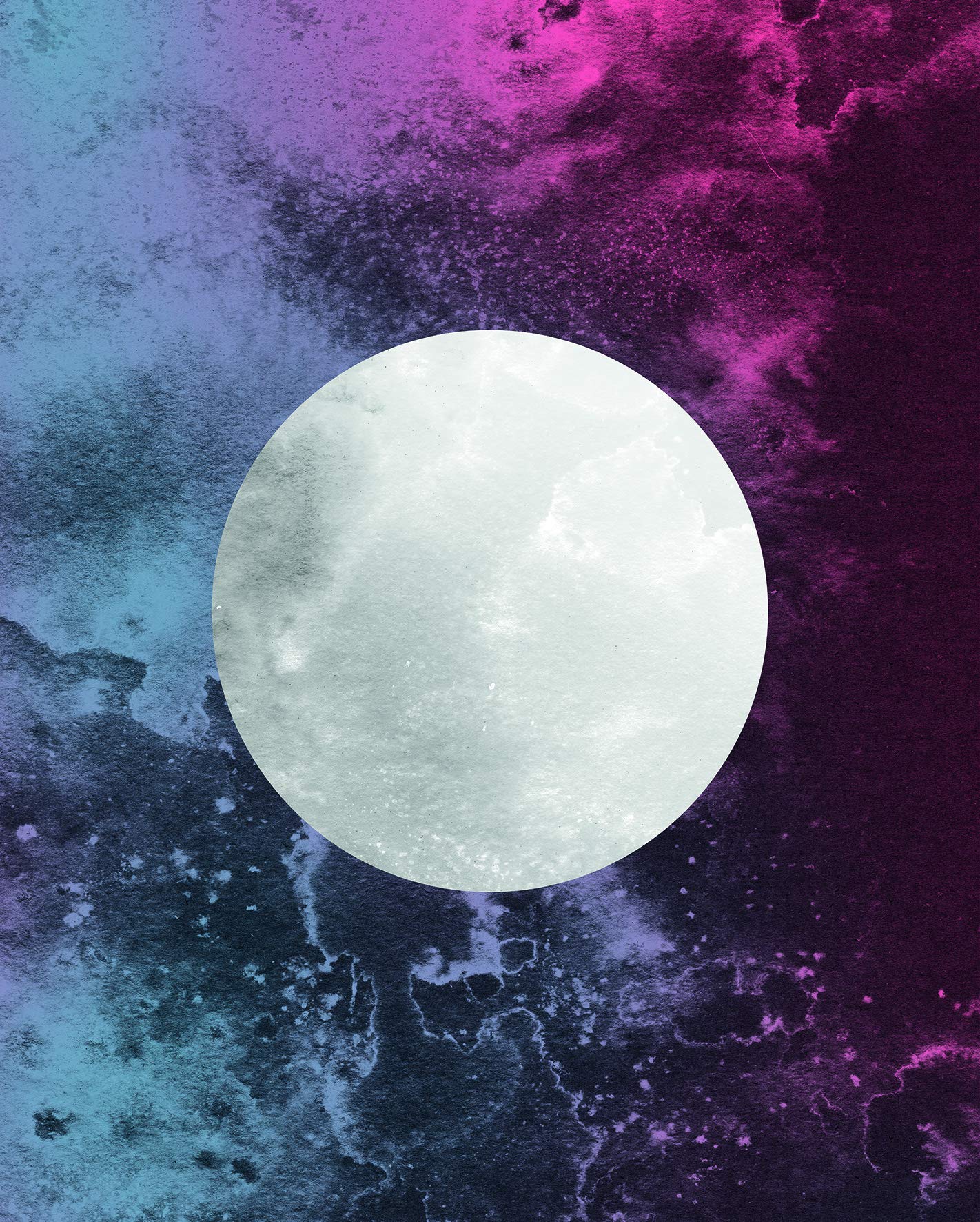 Komar Wall Picture Solum Luna Poster Picture Living Room Bedroom Decoration Art Print Without Frame P095D-40x50 Dimensions 40 x 50 cm (Width x Height)