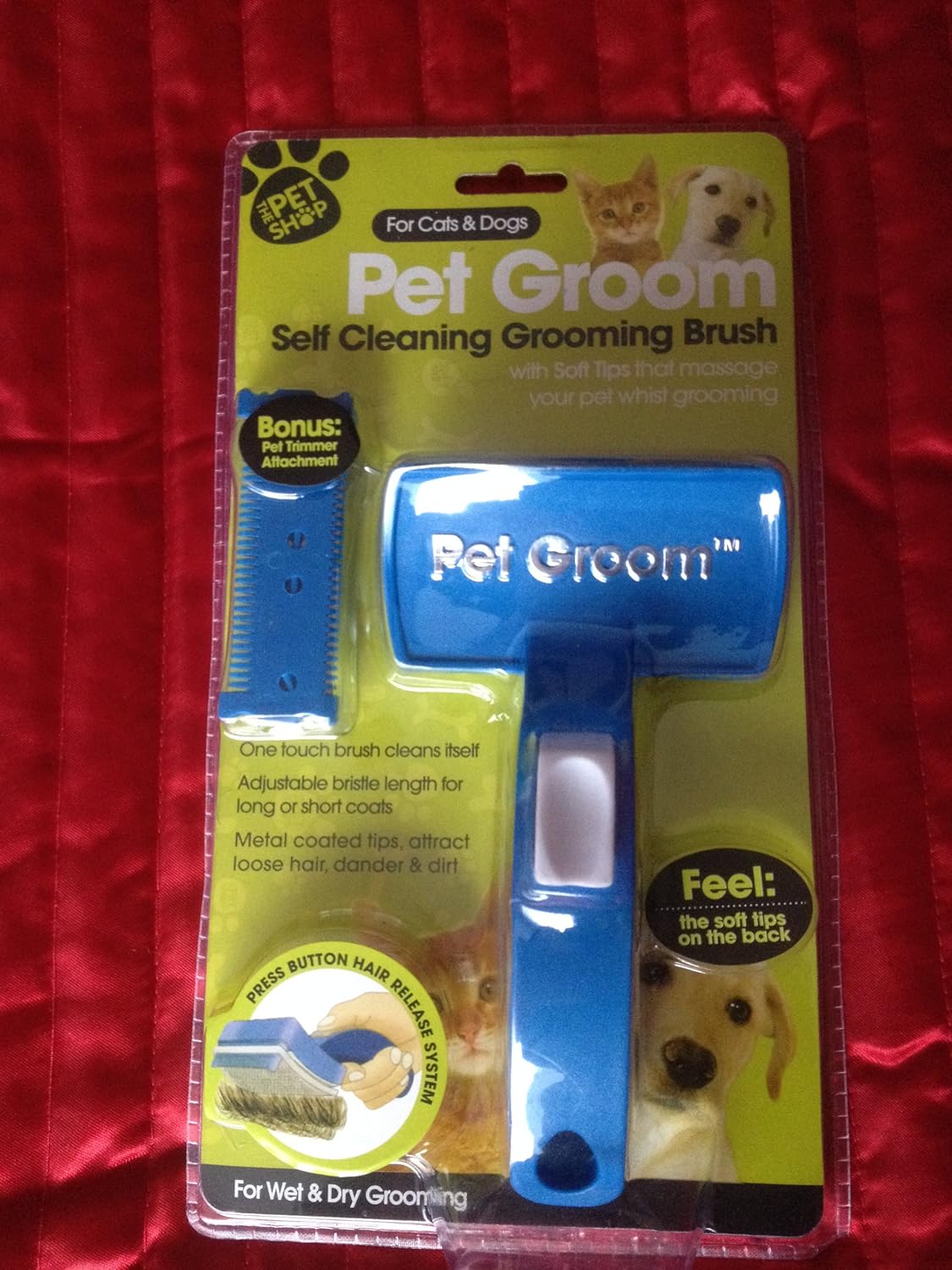 PET GROOM THE SELF CLEANING GROOMING BRUSH Everything Else