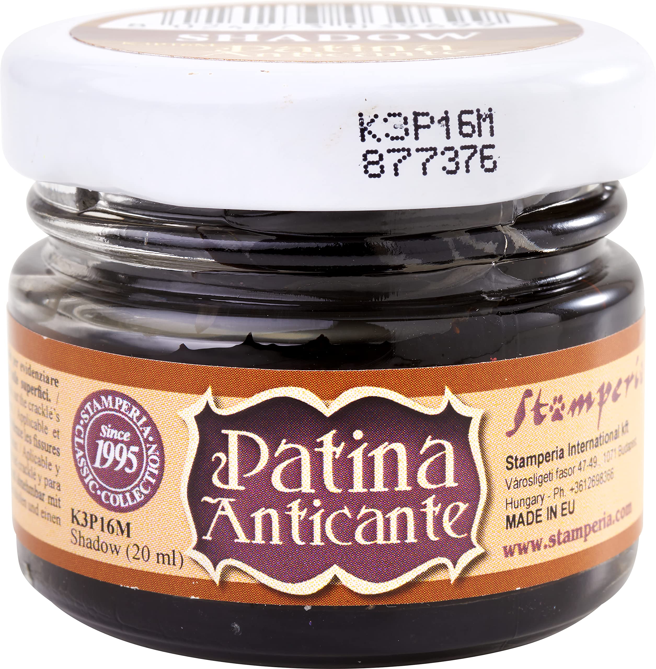 Stamperia Patina Anticante-20 ml-Sombra, Multicolor, 4.3cmX4cm