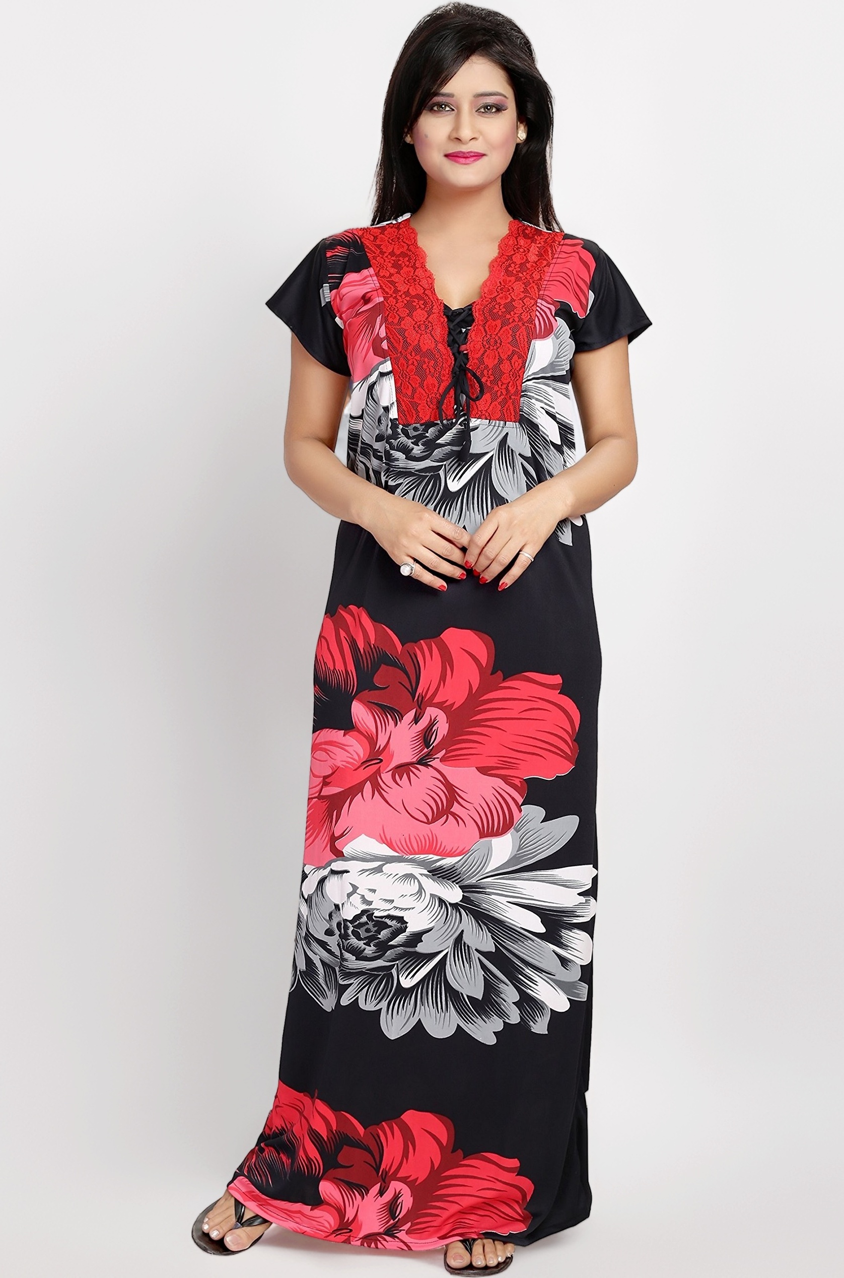 Women's Sarina Floral Maxi Night Gown