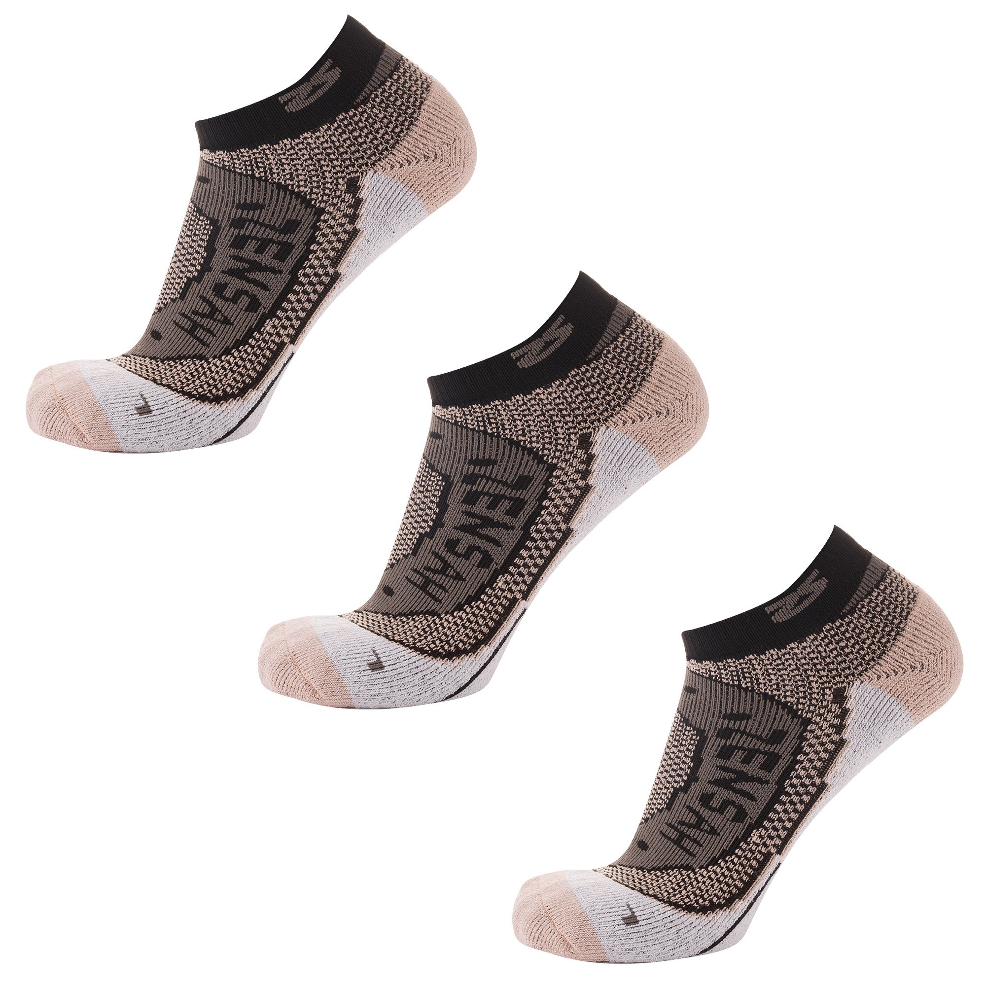 Zensah Copper Running Socks Slate, Small (3 Pack)