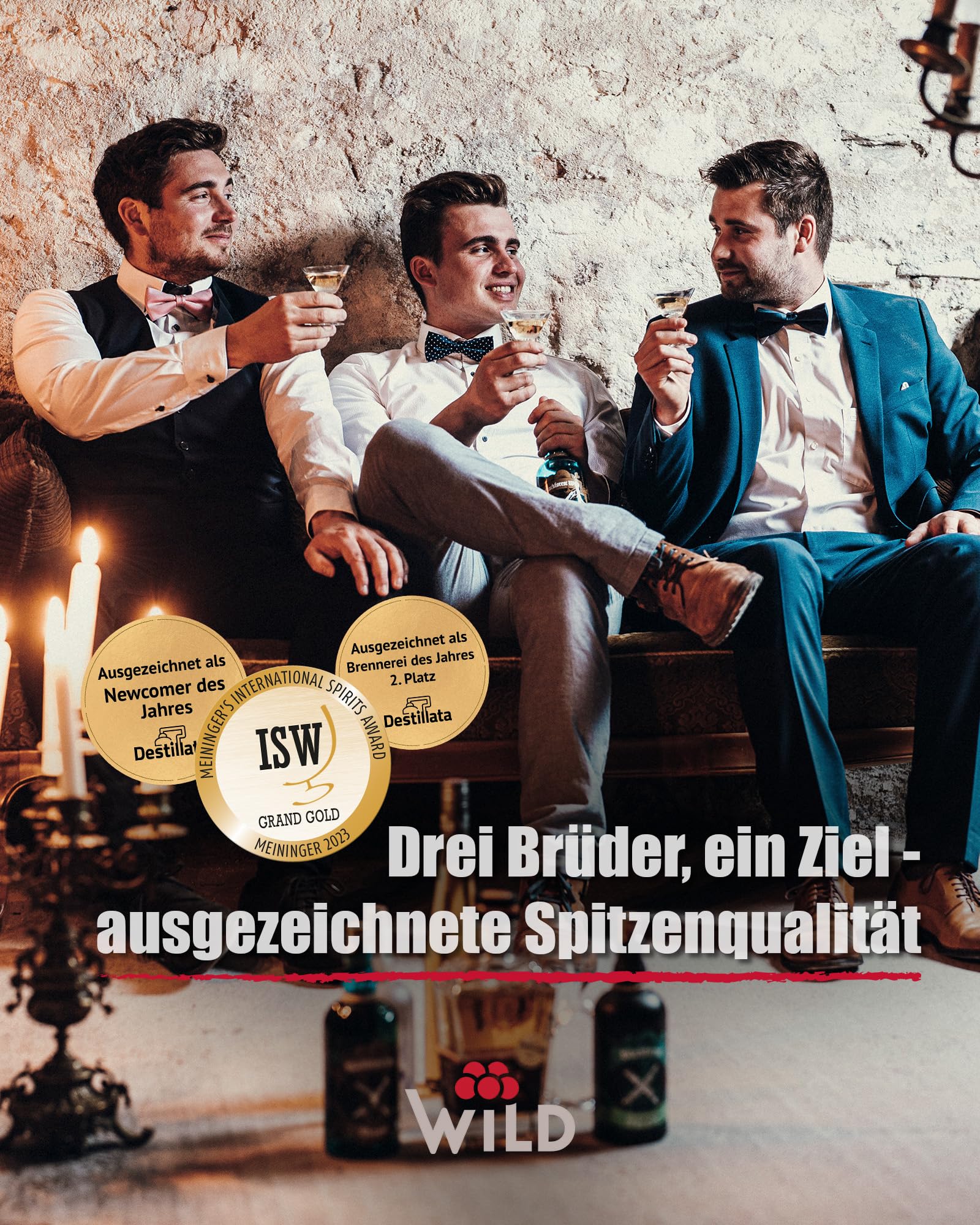 Brennerei Wild, Rote Williams-Birne, Fruchtig-frisch, 42% Vol., Intensives Birnenaroma, Dezente Zitrone-Ingwernote, Premium Qualität, Made in Germany