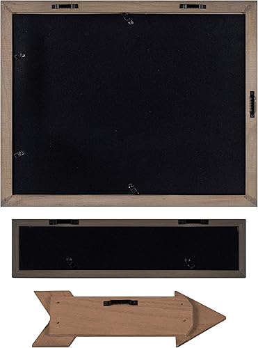 Miniatura 7 de Kate and Laurel Bordeaux Expressions - Colección de decoración de pared, juego de 10, acabados industriales de granja, marcos de varios tamaños y