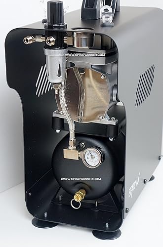 Miniatura 2 de Compresor para aerógrafo Sparmax TC-620X hasta 32 LPM con función de apagado automático y 2 mangueras trenzadas incluidas! por SprayGunner