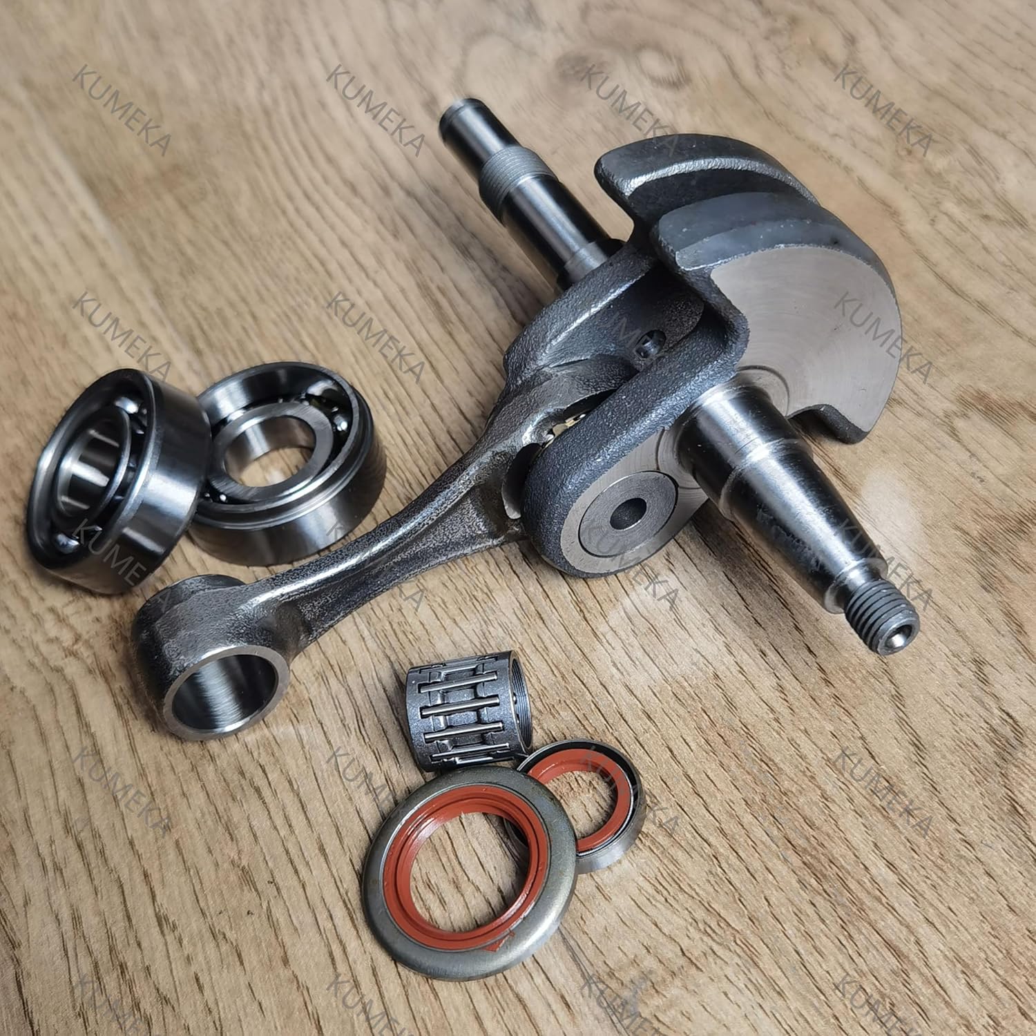 MS440 Crankshaft with Bearings and Oil seal Pin Bearing Assembly Fits Stih-l 044 MS440 Chainsaw Accessories