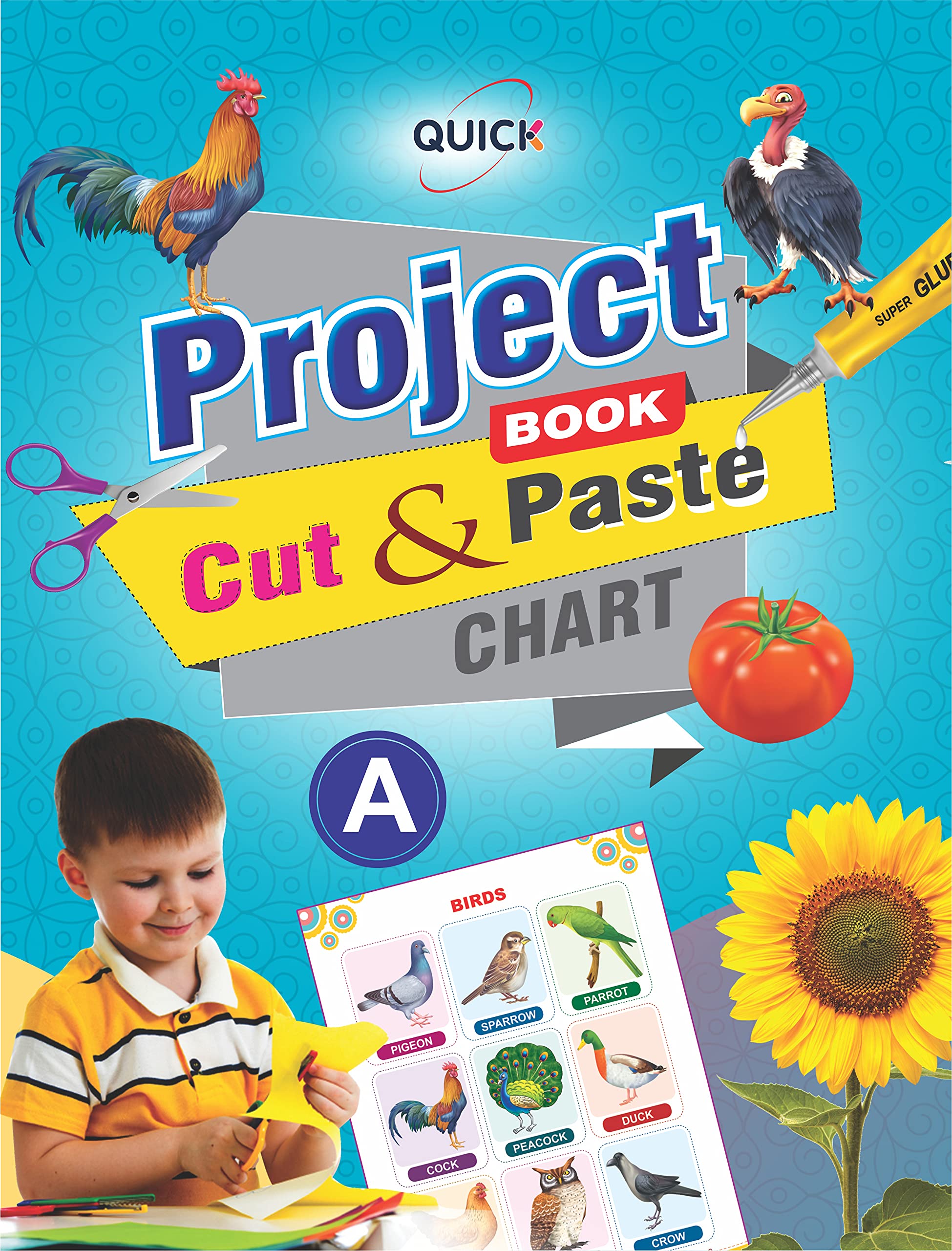 QUICK PROJECT BOOK - A- Book for Art & Craft Activity projects with lots of pictures for 2-5 year old children