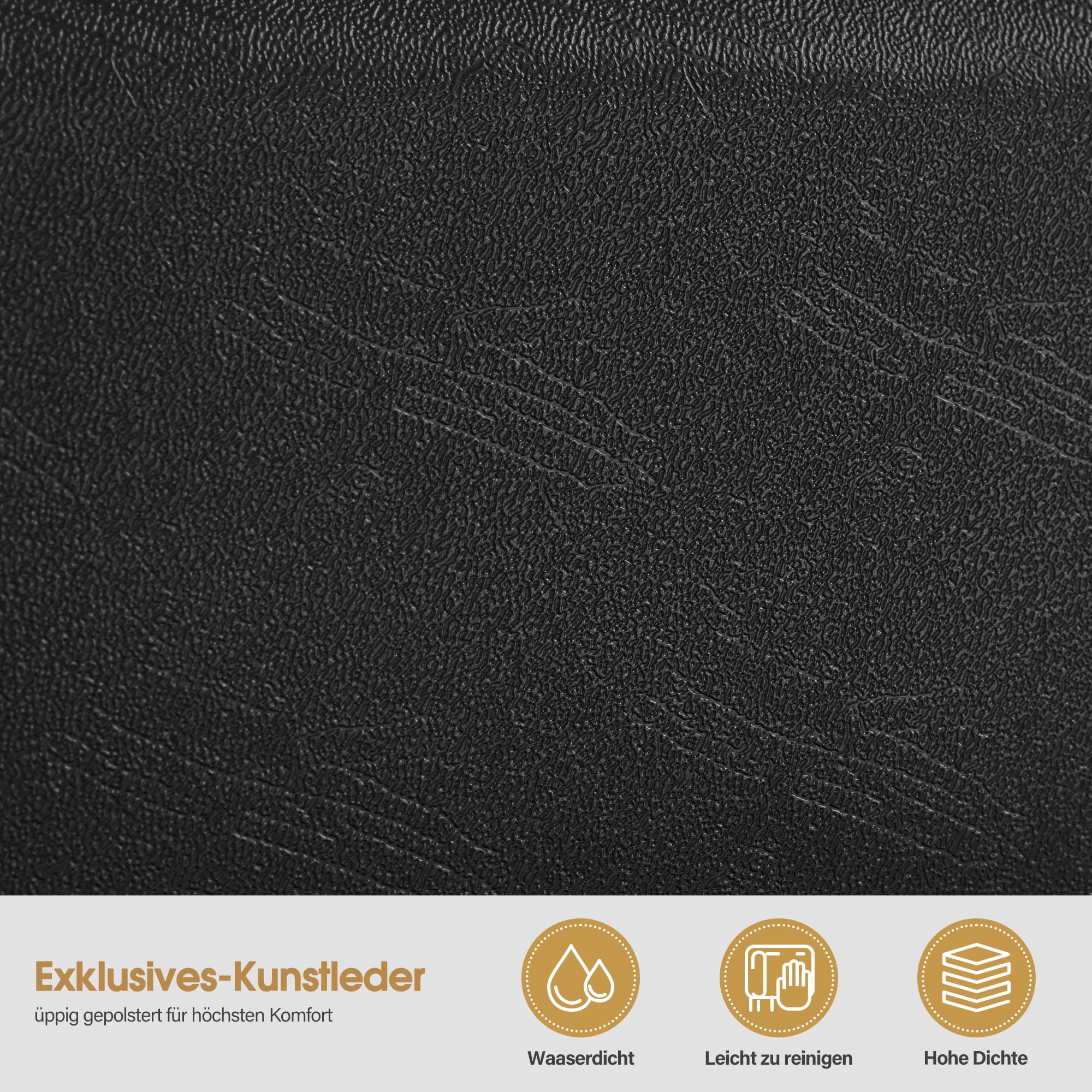 Barberpub Friseurstuhl mit Kopfstütze Kippbar, Friseureinrichtung mit Hydraulikpumpe 360° Drehbar, Höhenverstellbarer Bedienungsstuhl mit Vintage Stil, Barber Stuhl Kunstleder, 3813 (Schwarz)
