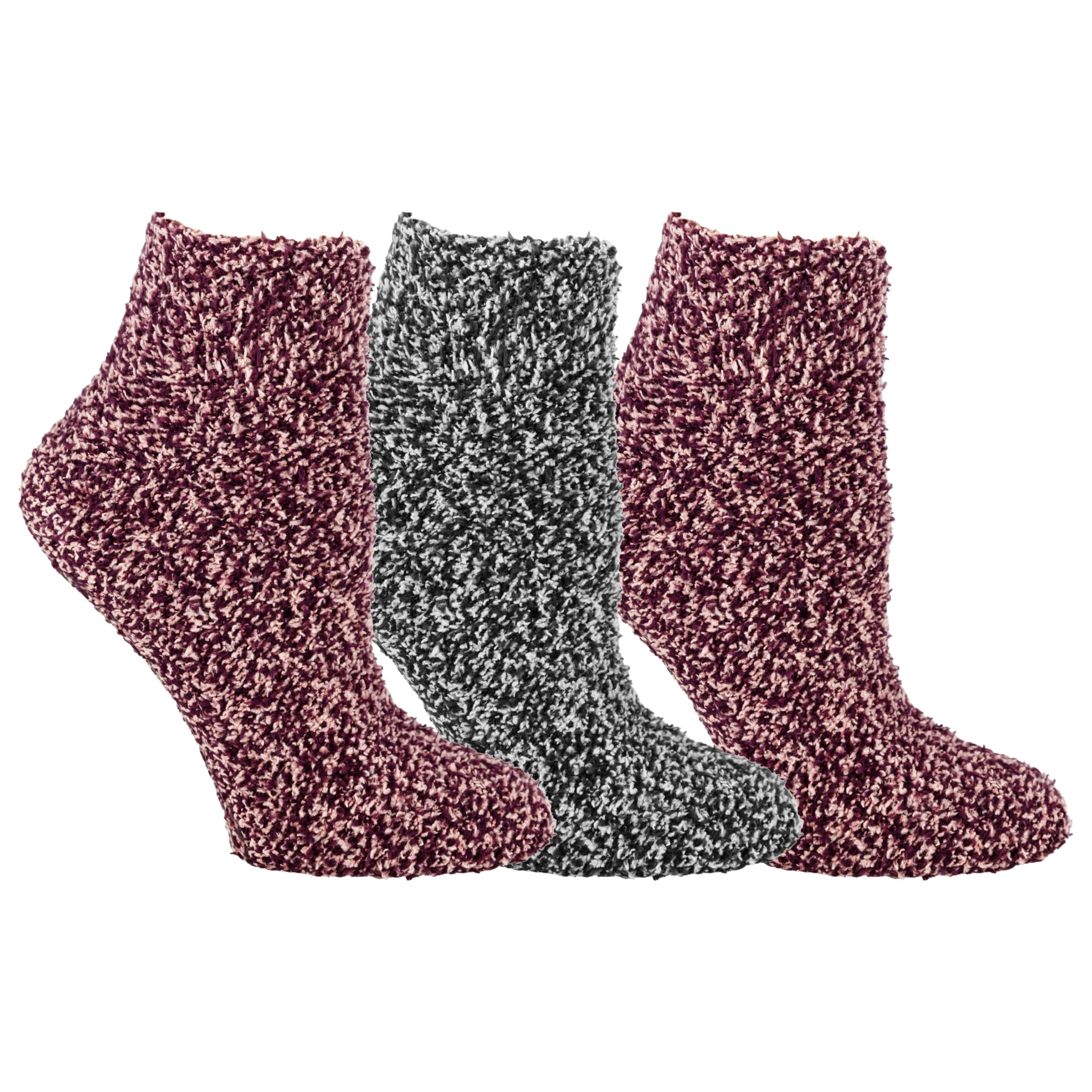 Women's Low Cut Soothing Spa Socks - Lavender & Vitamin E Infused - 2 & 3 Pairs - Bottom Grippers