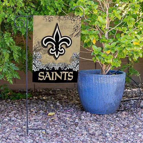 Miniatura 4 de Rico Industries NFL New Orleans Saints Primary - Bandera de jardín de doble cara de 13 x 18 pulgadas