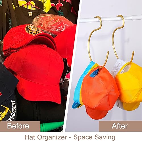 Miniatura 5 de DeTii 2 percheros de alta calidad, para armario, ahorro de espacio, resistente y duradero, organizador de tapas, de aluminio espacial, organizador