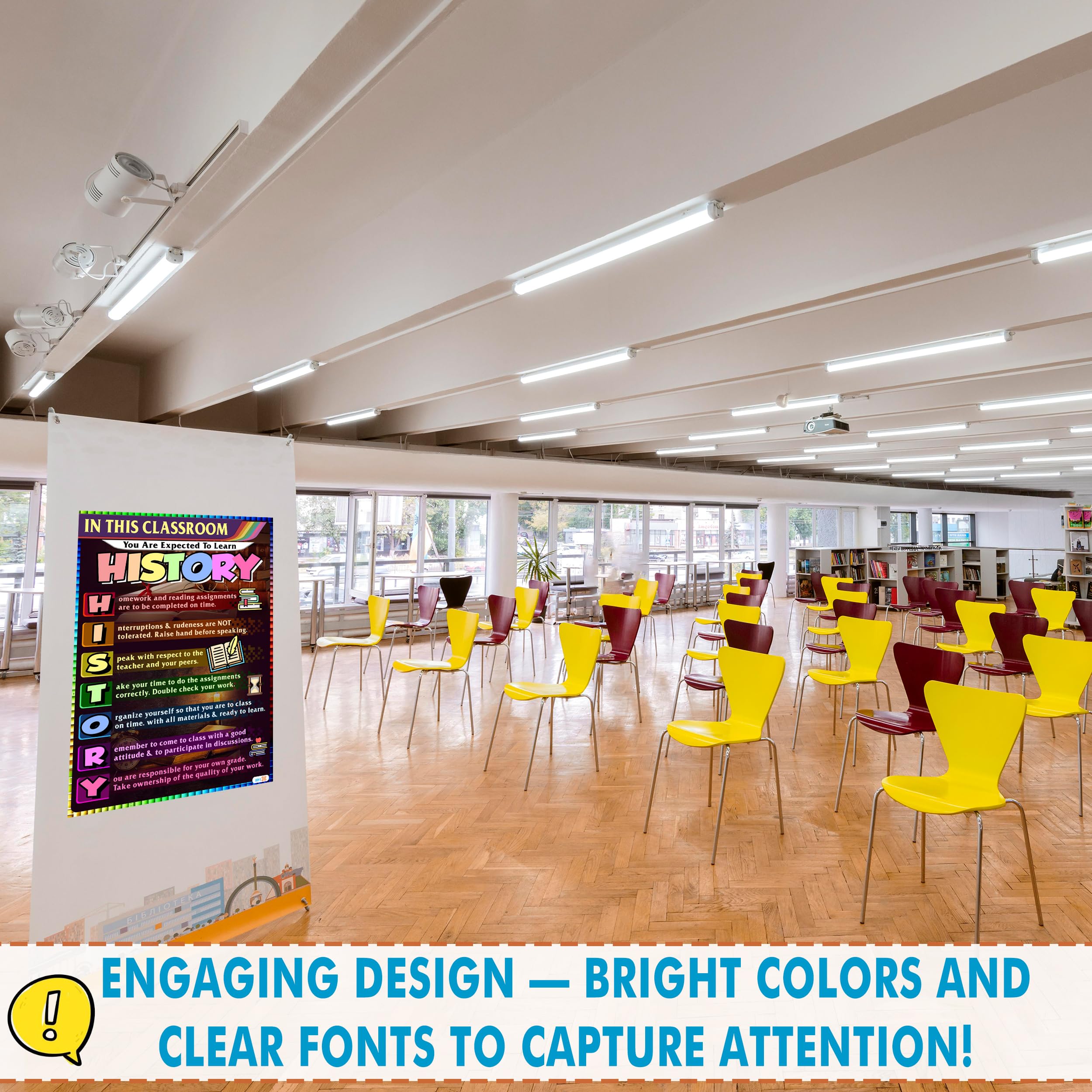 Classroom History Rules Poster - Educational Decor, Ideal for High School, Middle School, Teachers Gift, 16x24 - Image 9