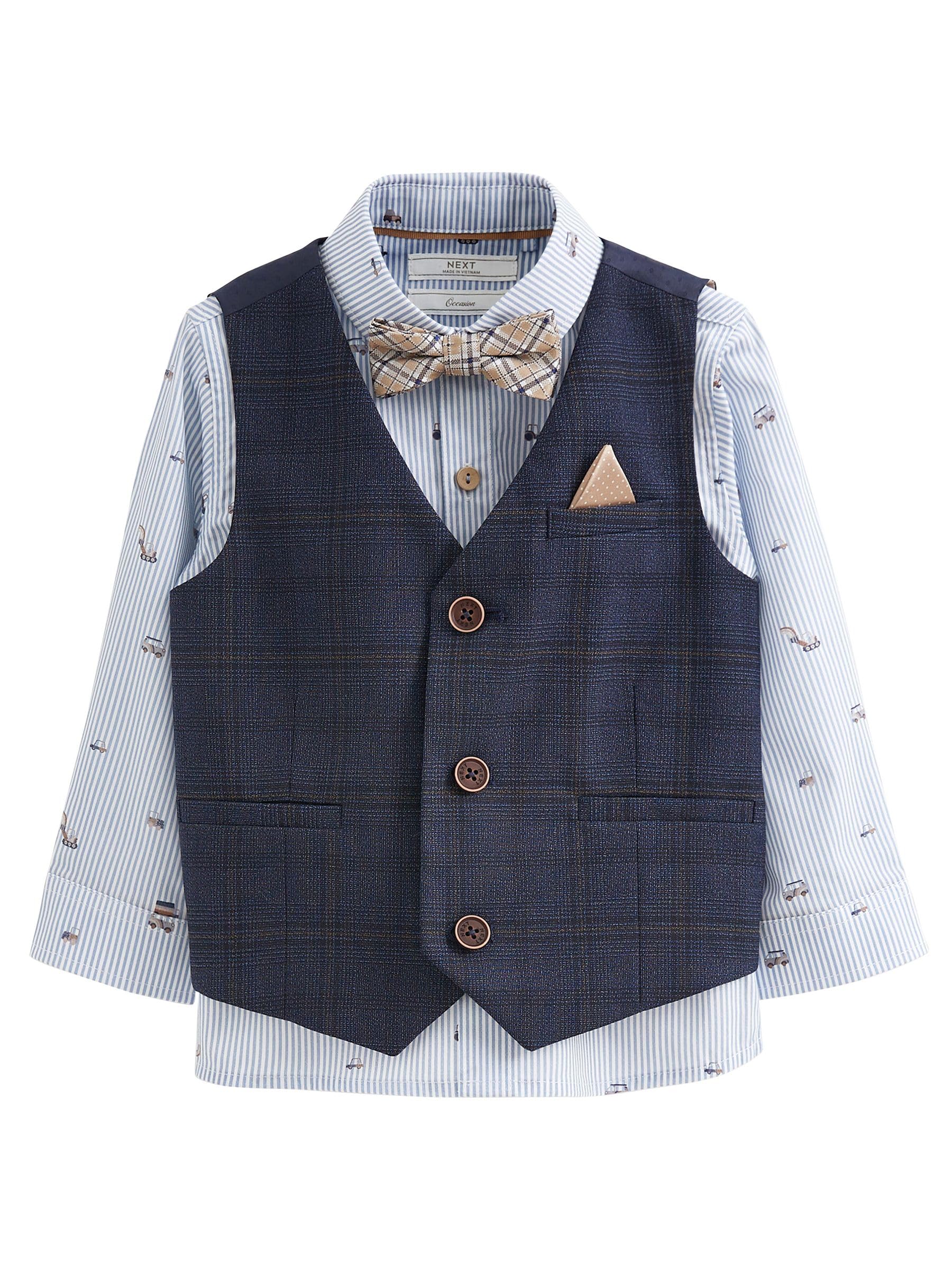 NEXT Niños Conjunto de Chaleco y Camisa con Pajarita