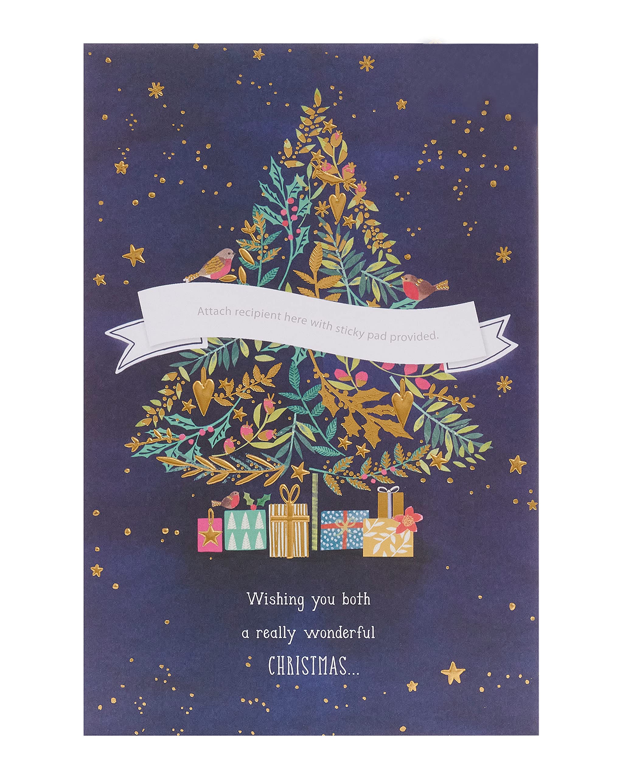 UK Greetings Weihnachtskarte Für Bruder – Personalisierbar Mit Aufklebern (Schwägerin, Frau, Freundin Etc.)